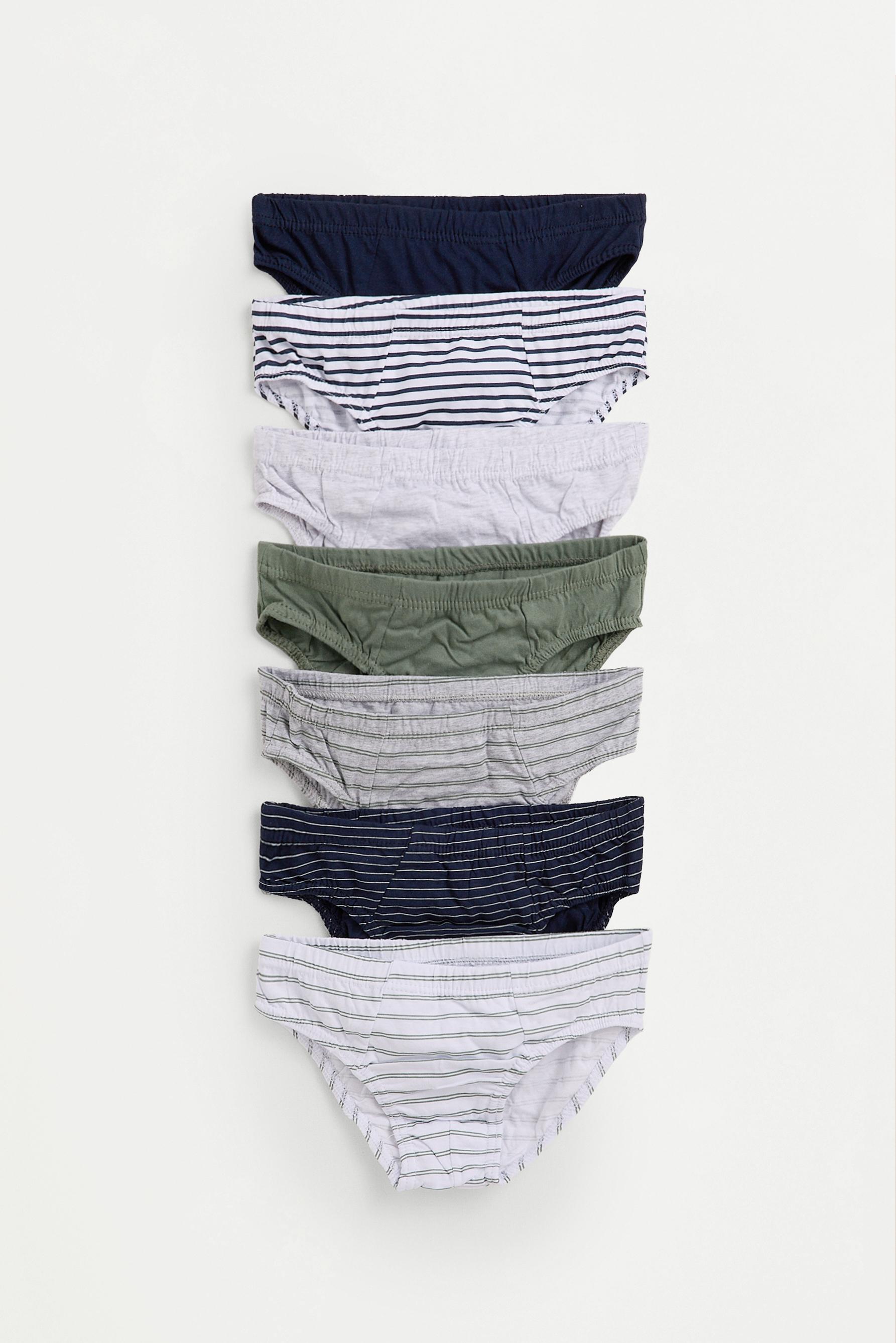 Contrast briefs (7-pack) — GREENISH BLUE