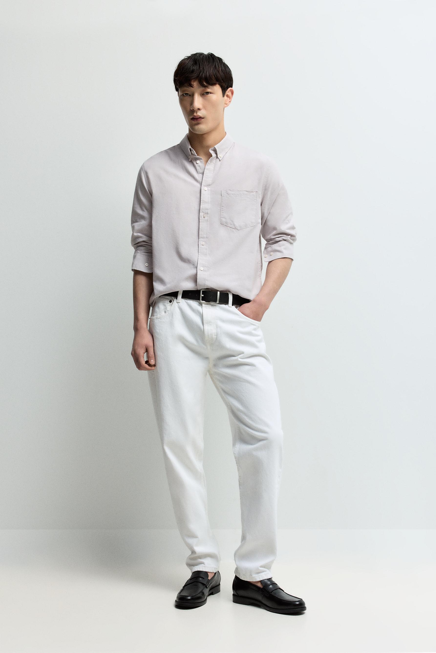 Oxford shirt — DARK GREY MARL