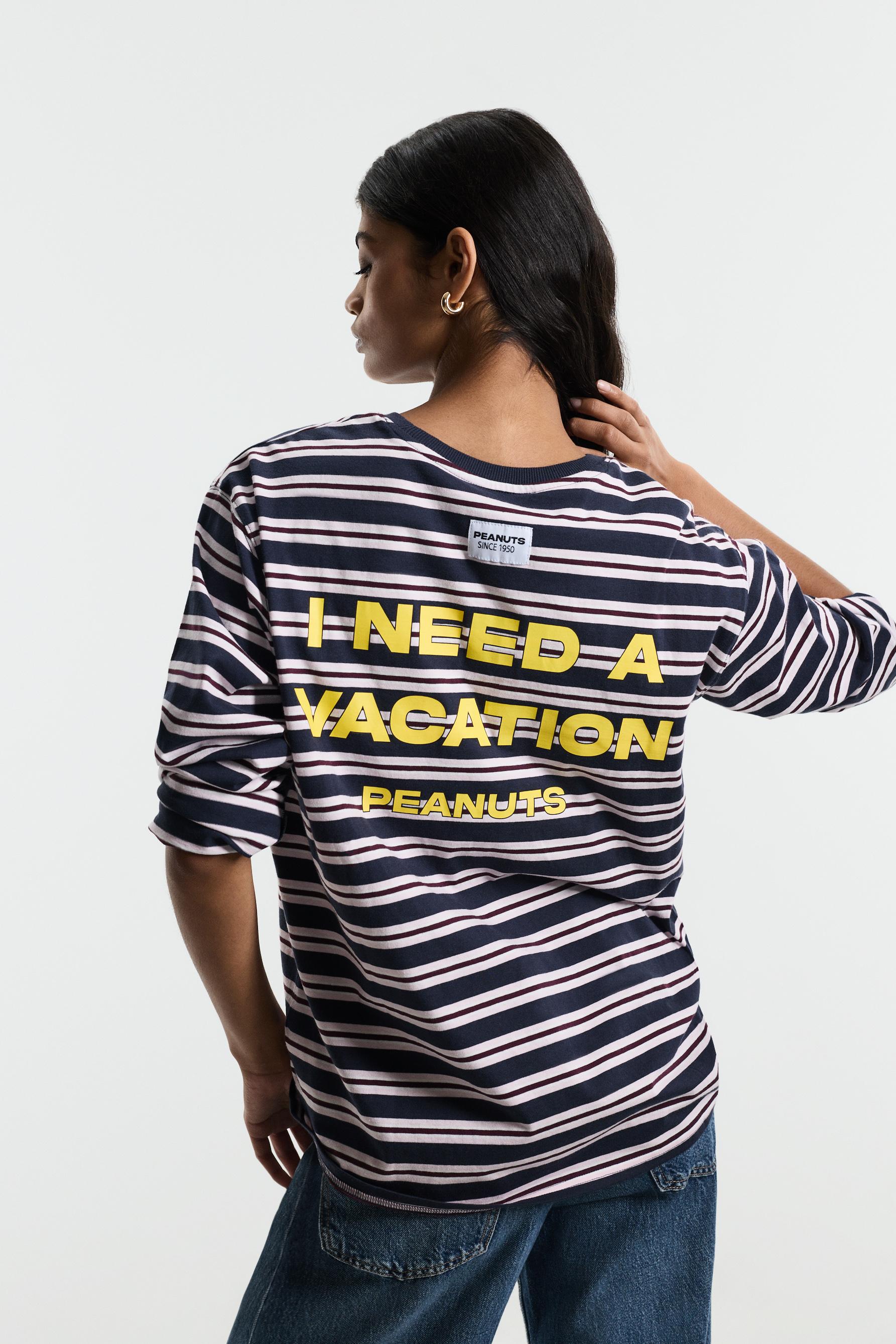 Snoopy Peanuts™ striped T-shirt — STRIPED