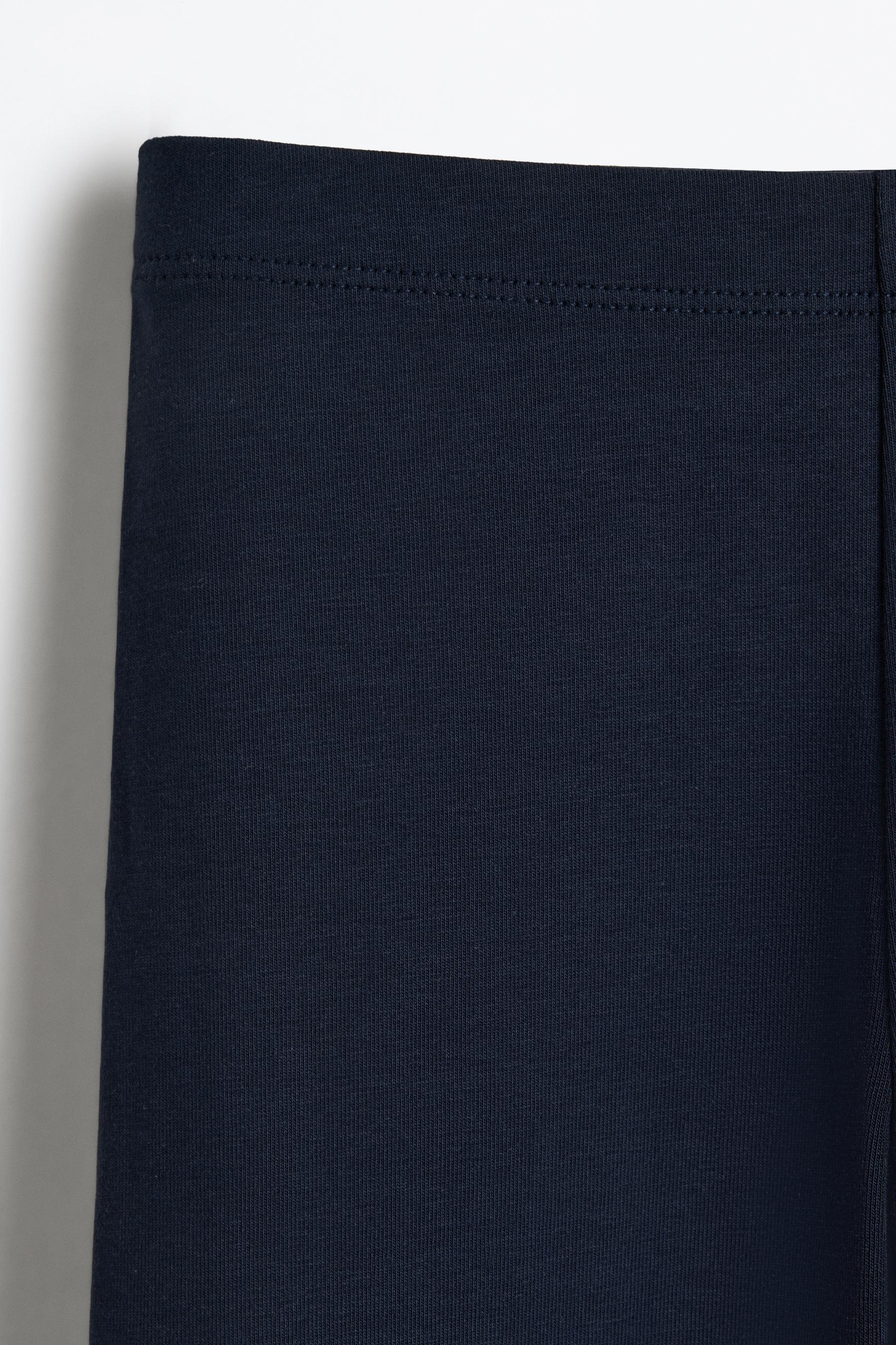 6-pack of plain leggings — BLACK
