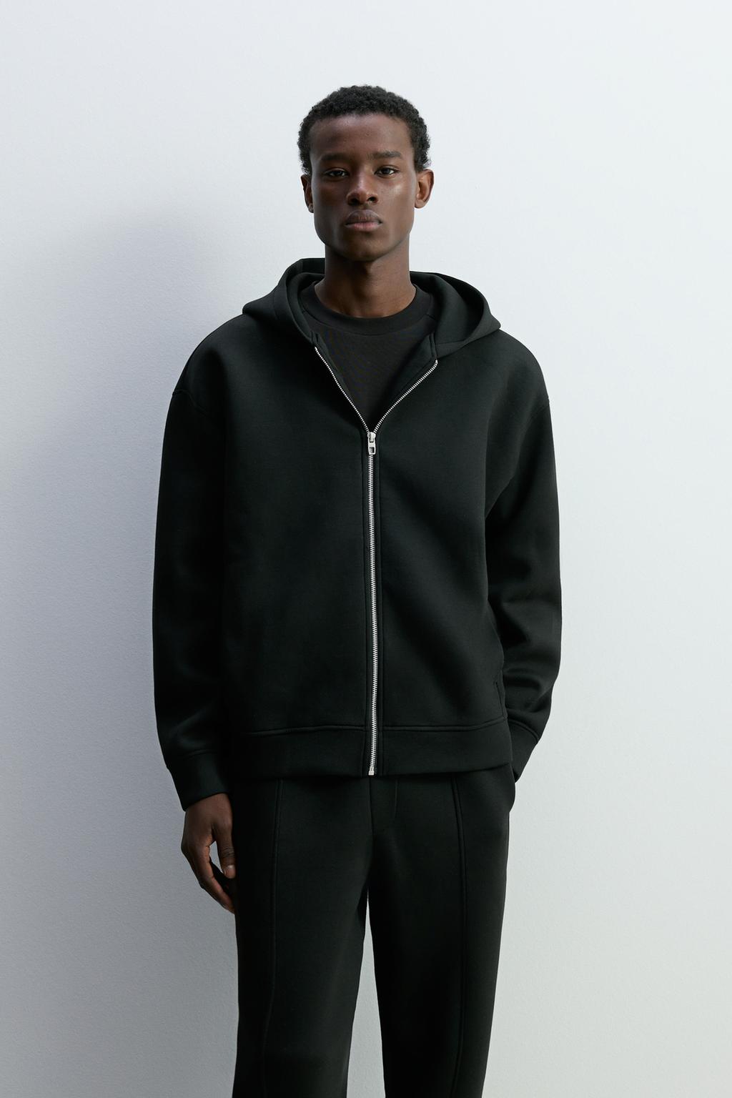 Casaco efeito tecido sintético