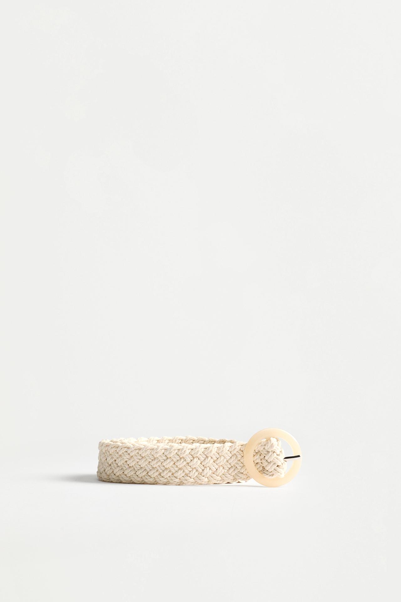Braided belt — ECRU