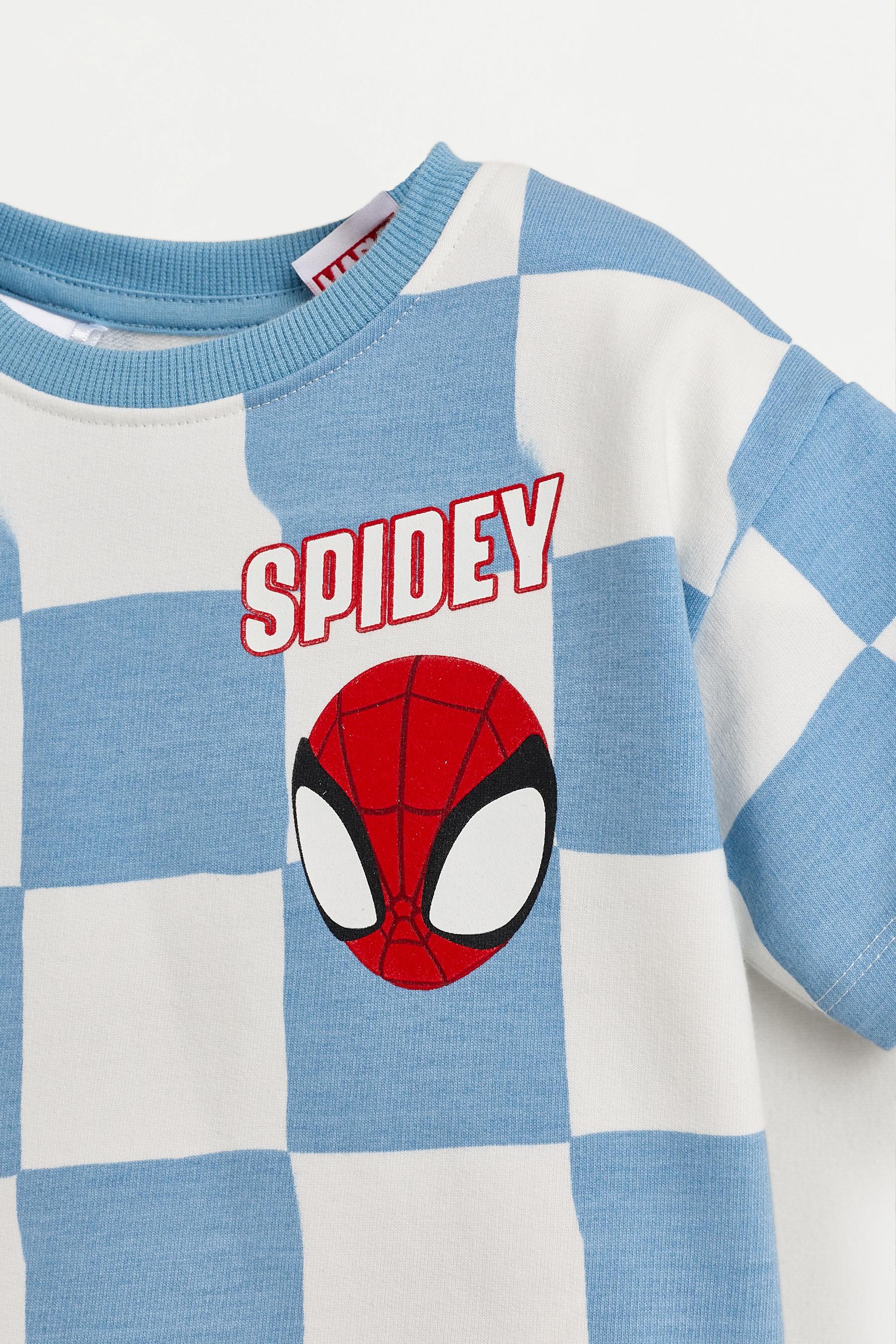 Spidey ©Marvel T-shirt and Bermuda shorts set — WHITE