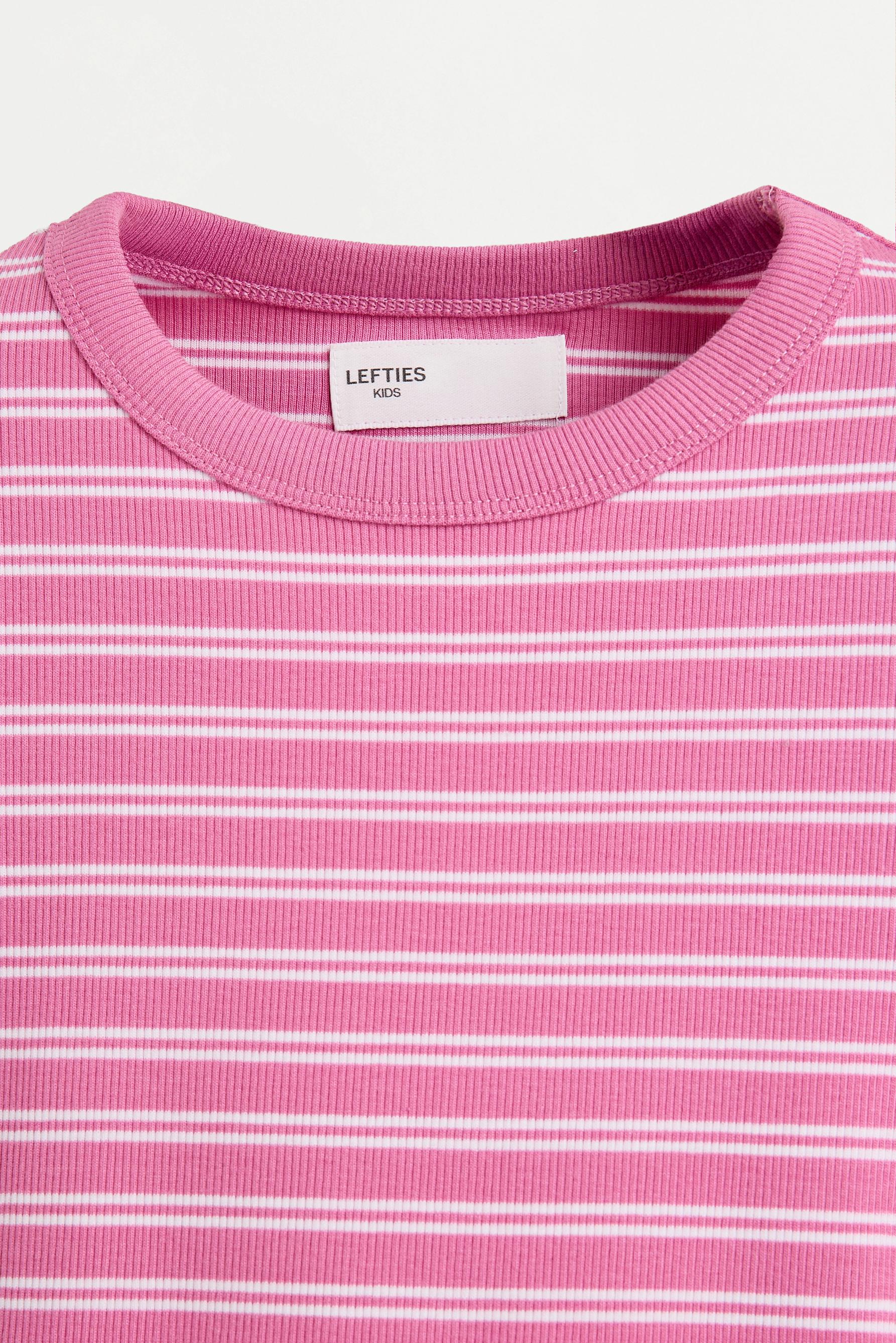 Ribbed T-shirt — STRAWBERRY