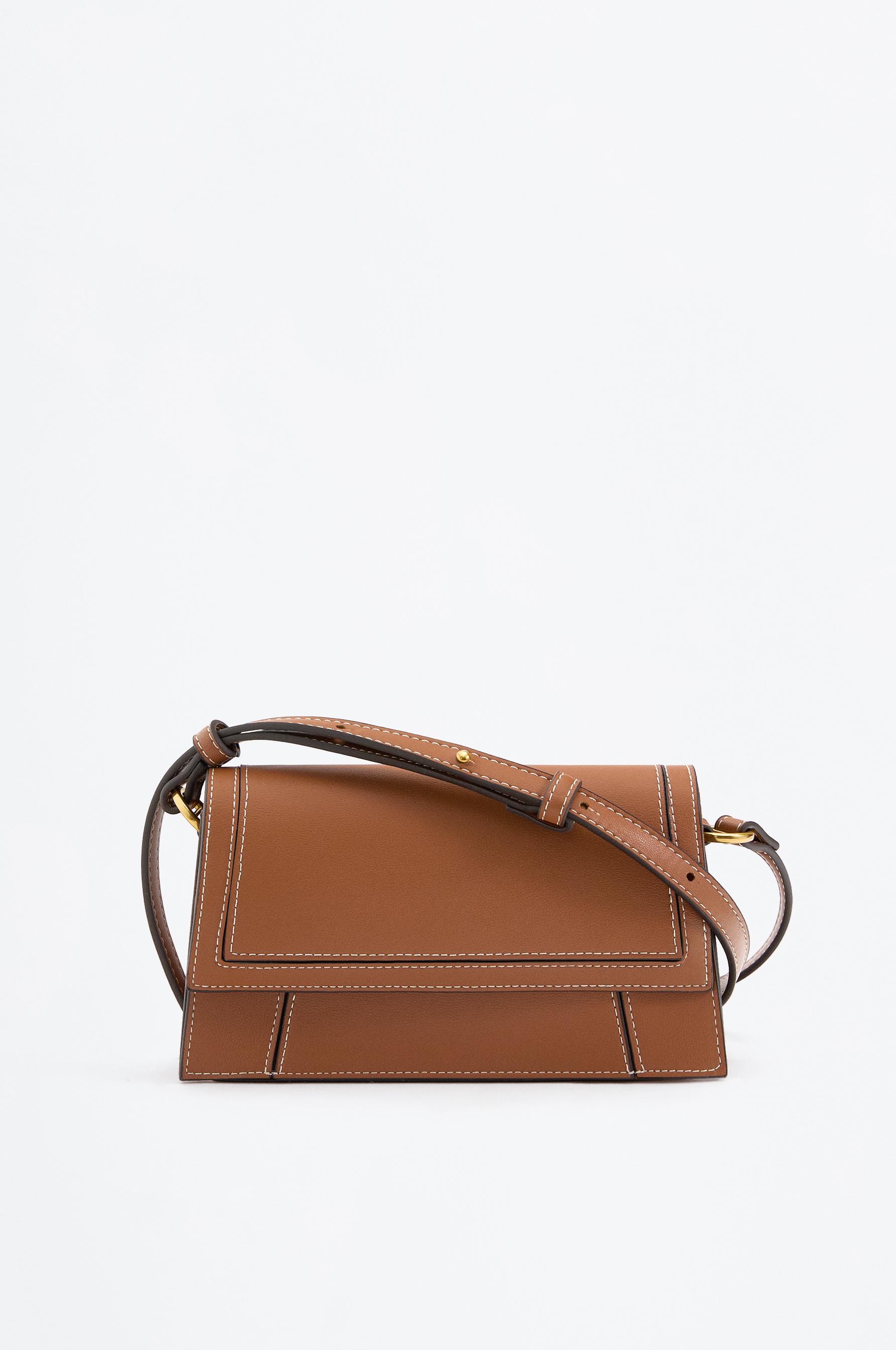 Flap crossbody bag — CAMEL