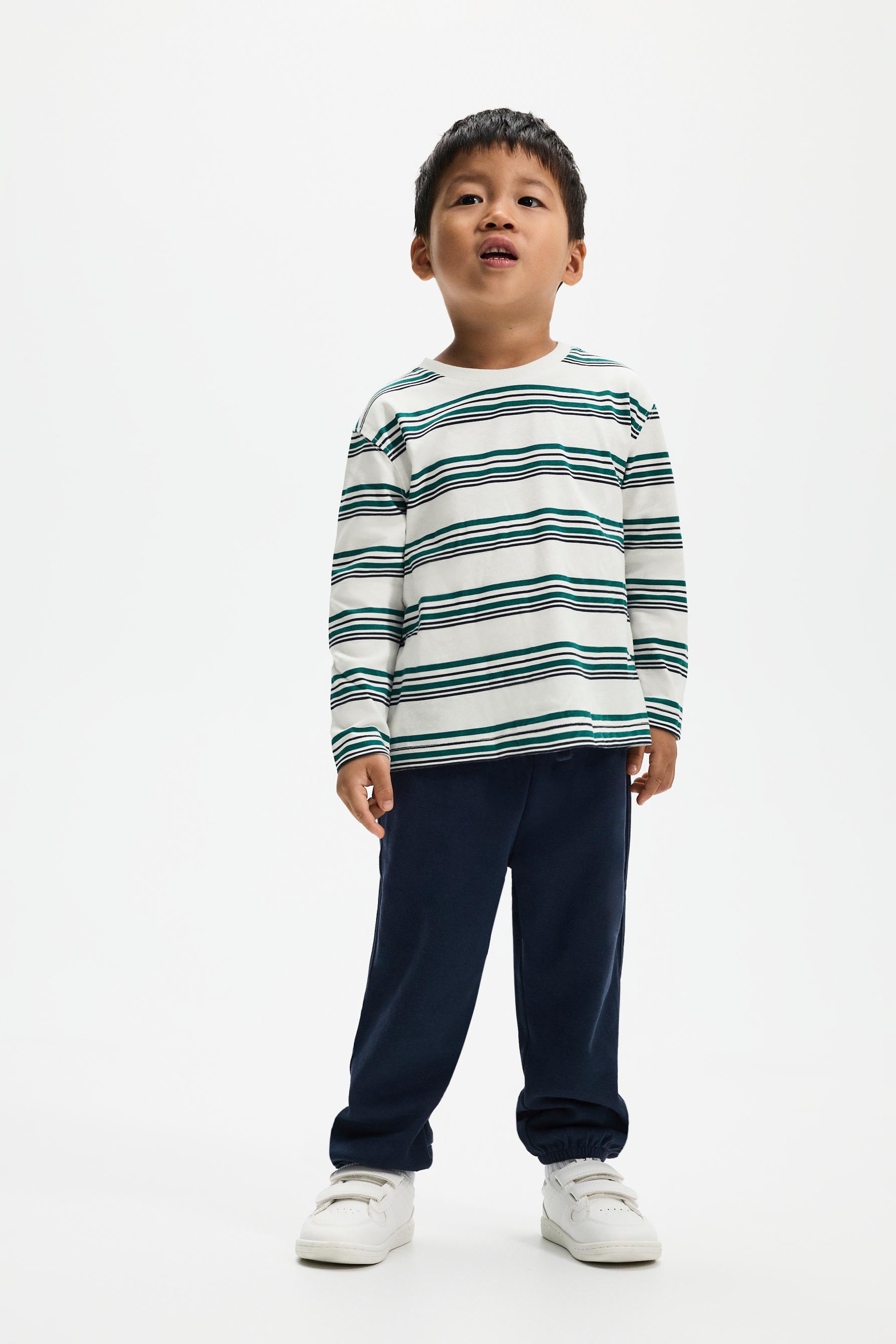 5-pack of T-shirt and fleece pants sets — NAVY