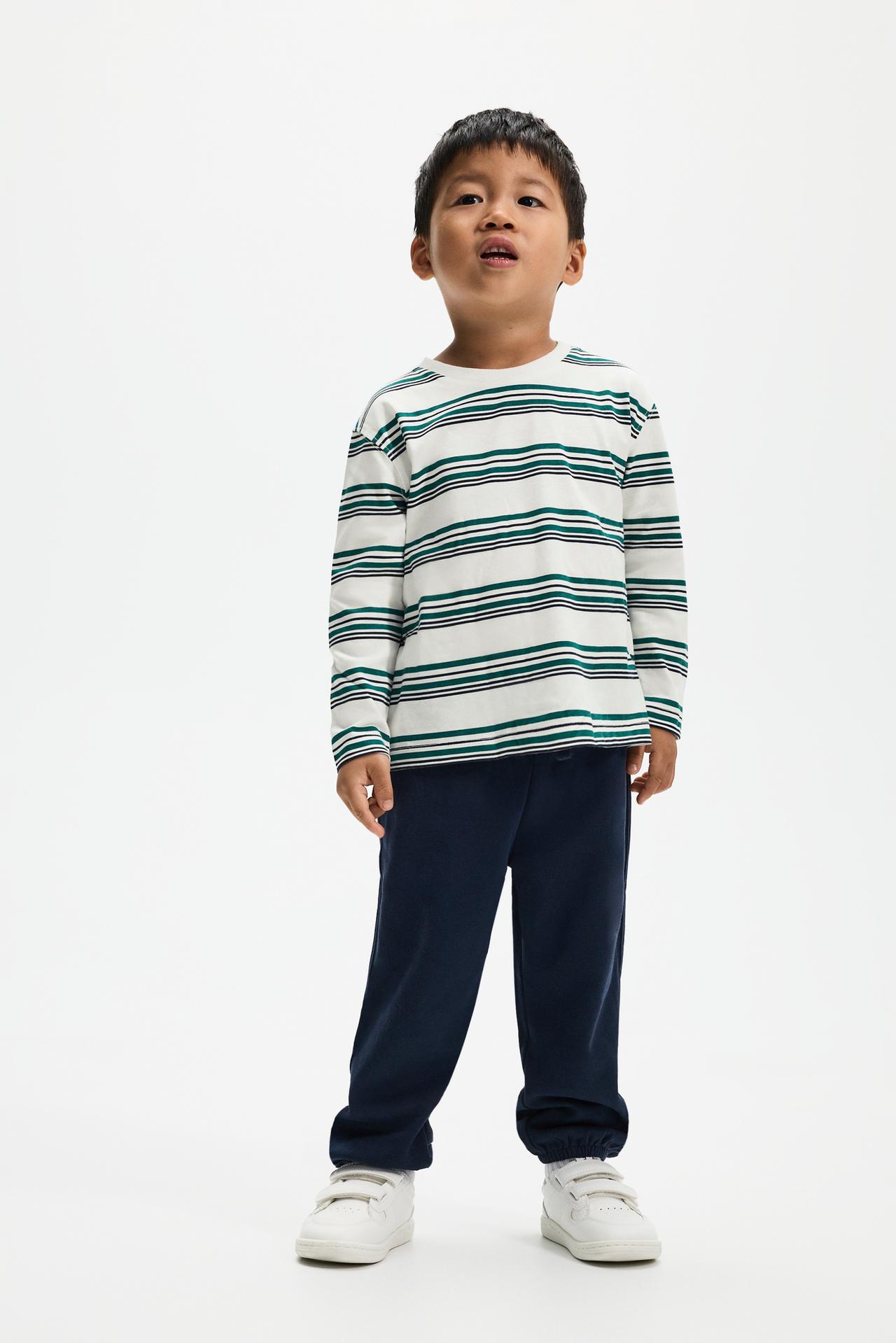 5-pack of T-shirt and fleece pants sets — NAVY
