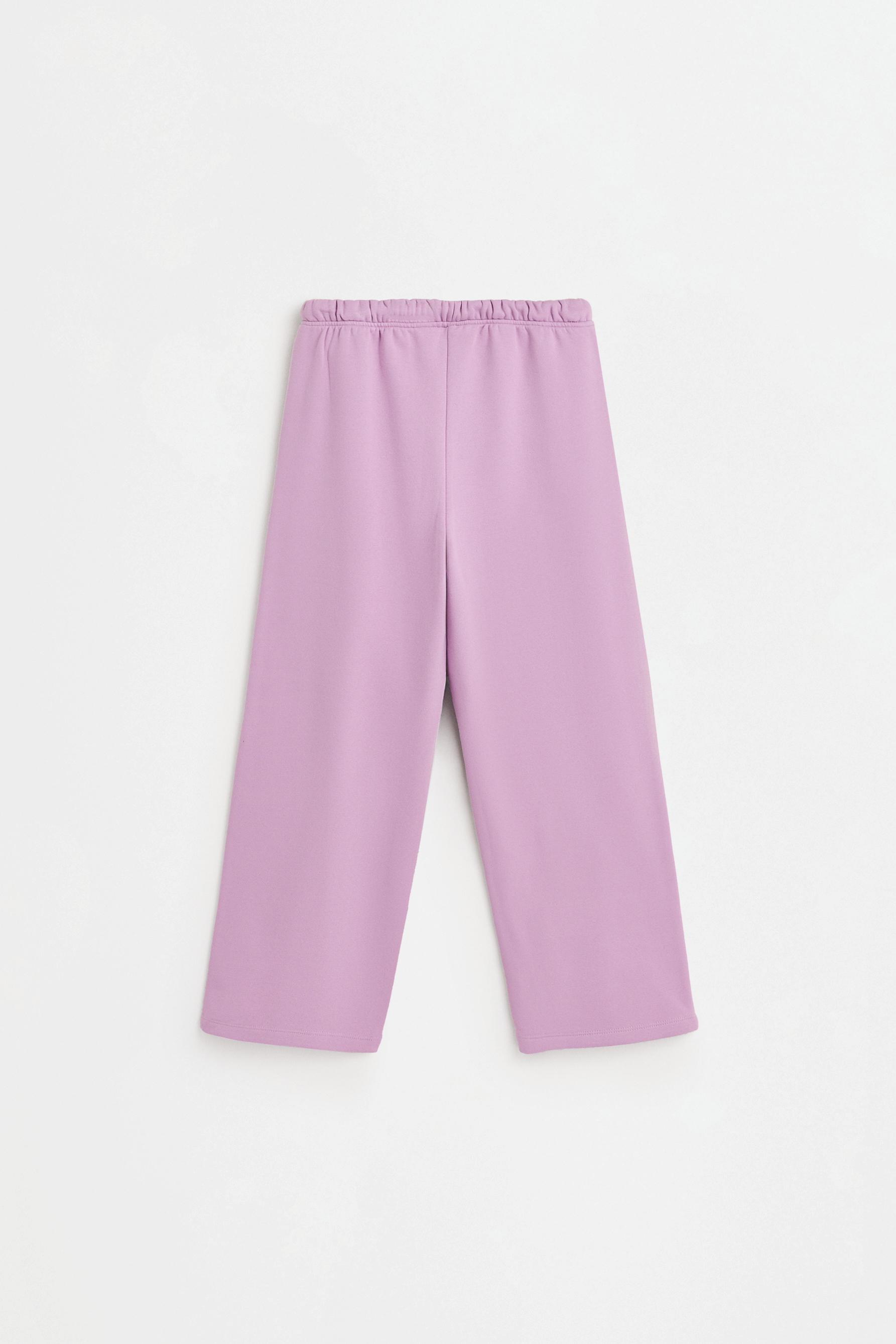 Cotton blend culottes — MAUVE PINK