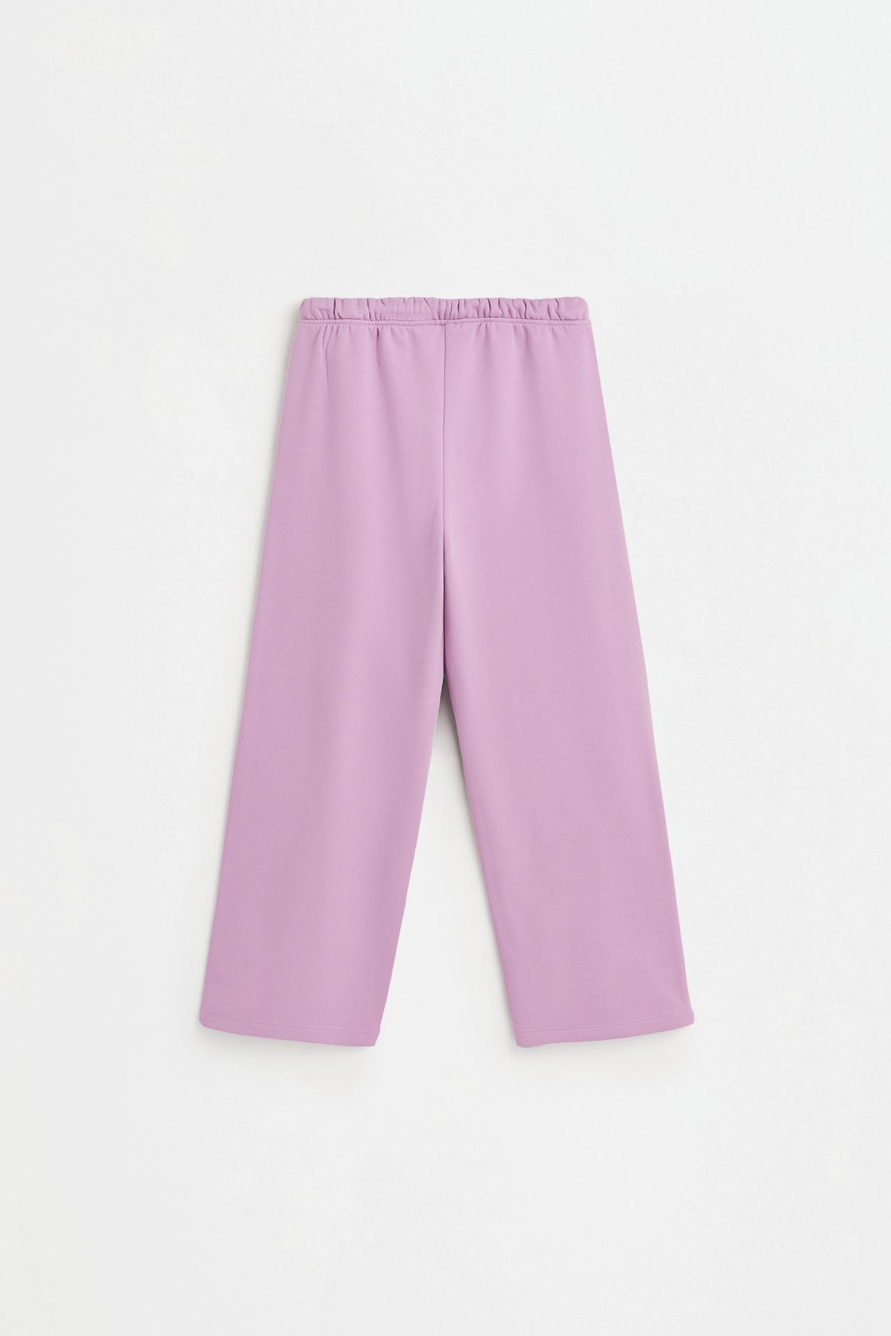 Cotton blend culottes — MAUVE PINK