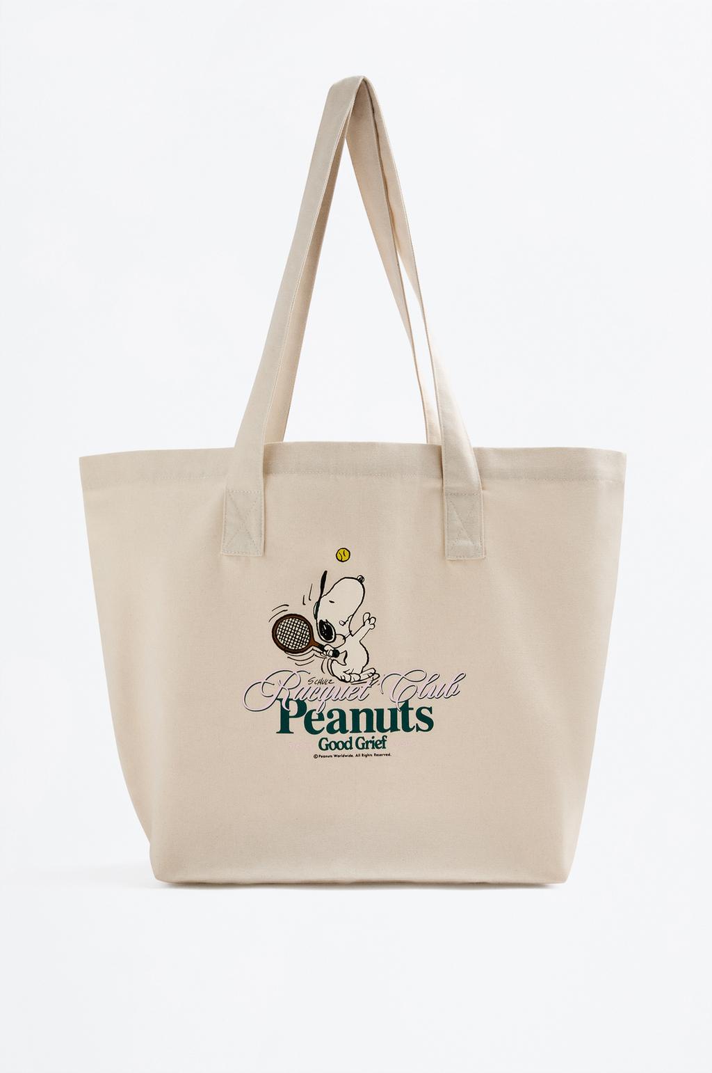 Snoopy Peanuts™ canvas tote bag