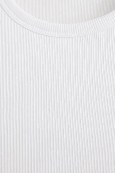 Ribbed vest top — OFF WHITE 7
