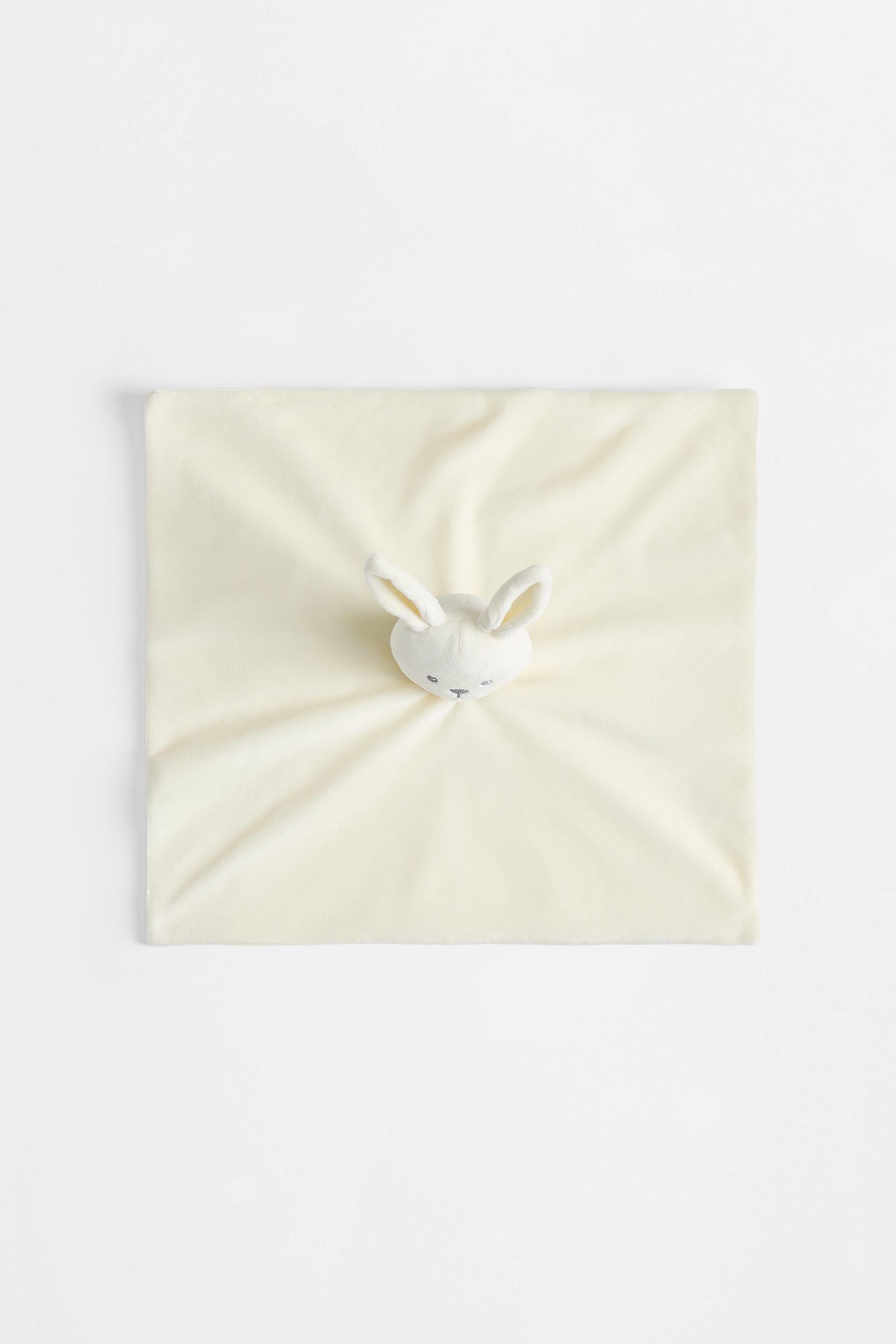 Faux-Fur Bunny Doudou — WHITE