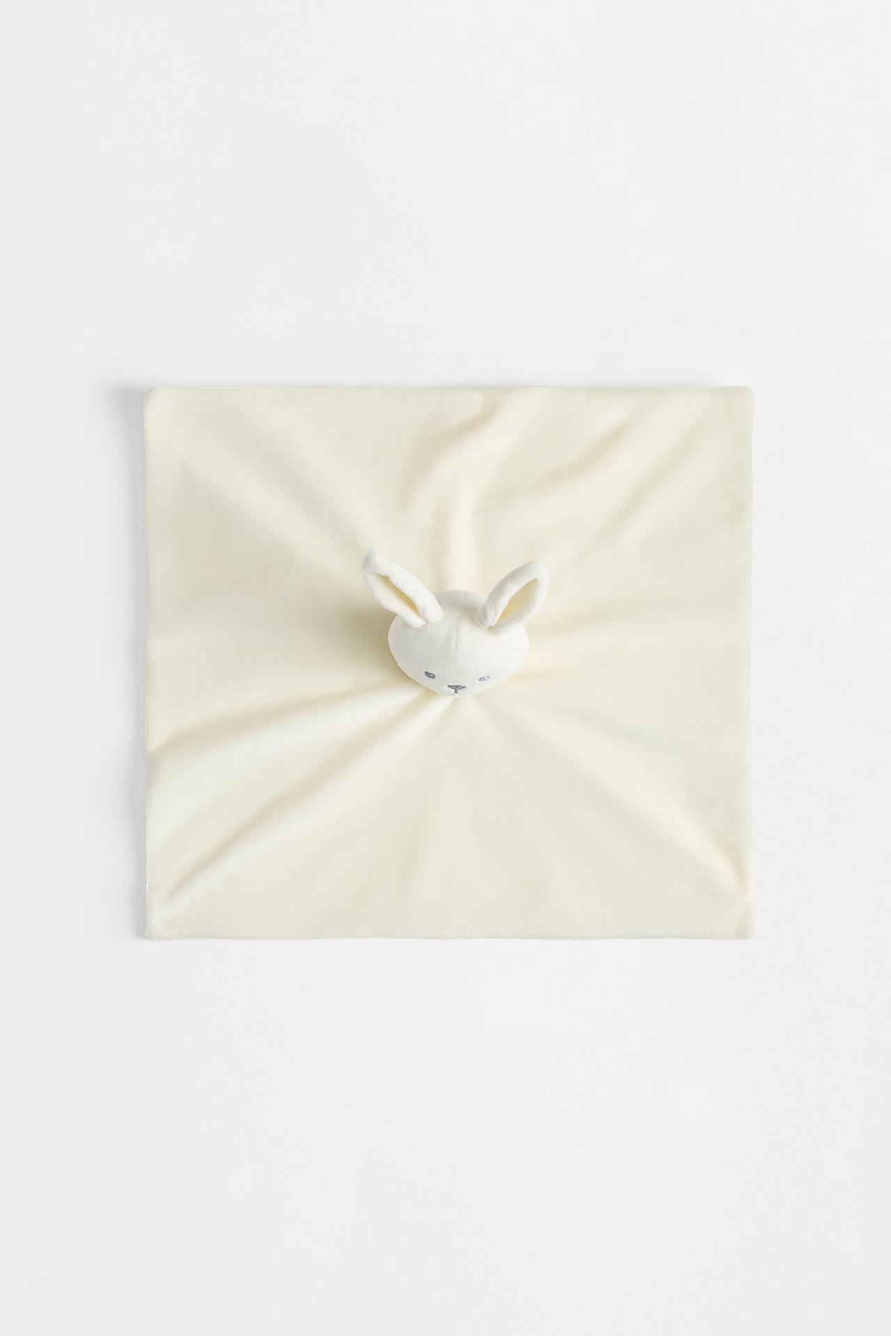 Faux-Fur Bunny Doudou — WHITE