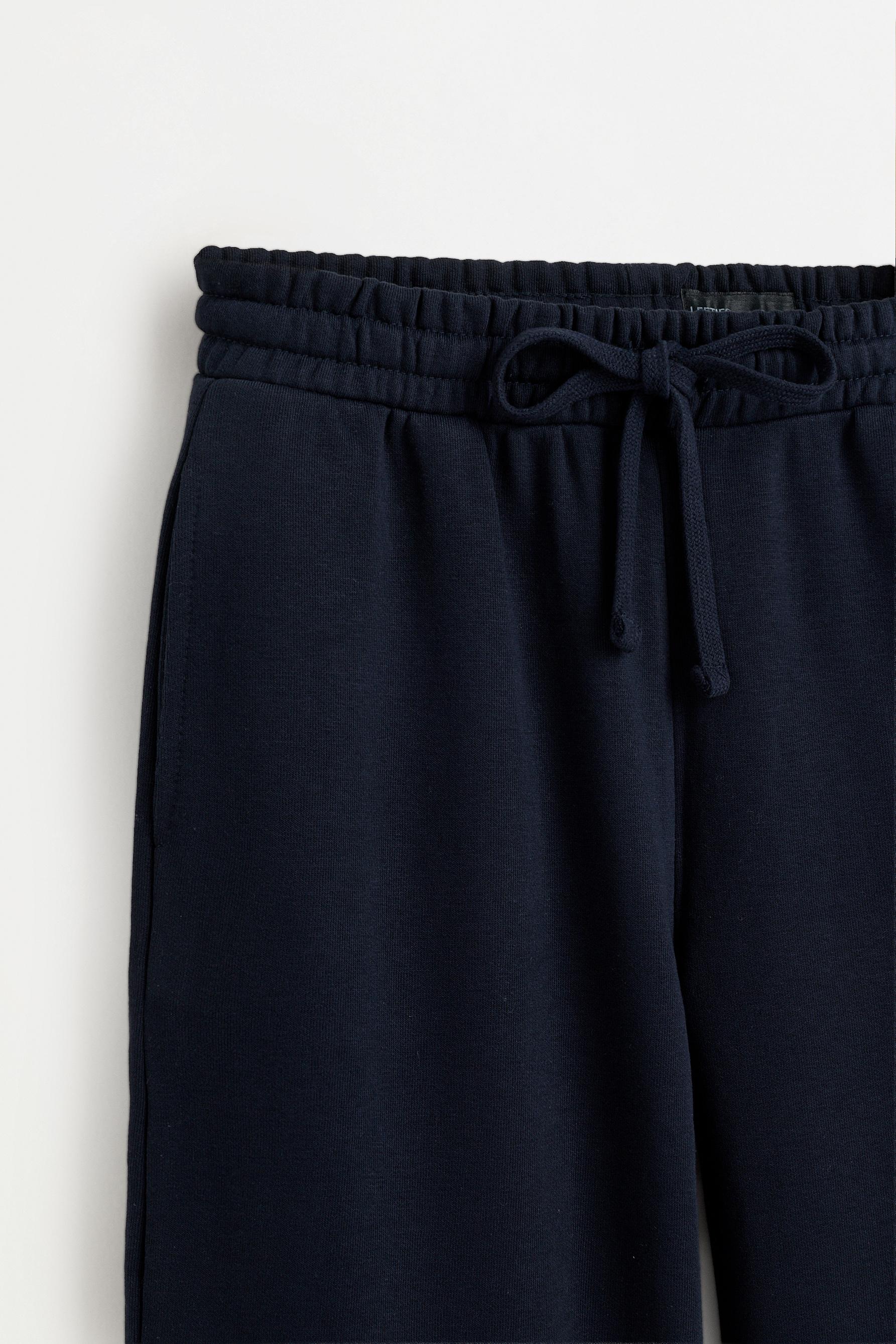 Wide-leg tracksuit bottoms — NAVY