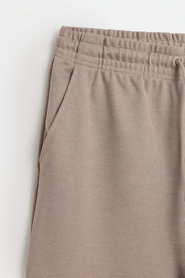Piqué joggers — PALE SAND 7