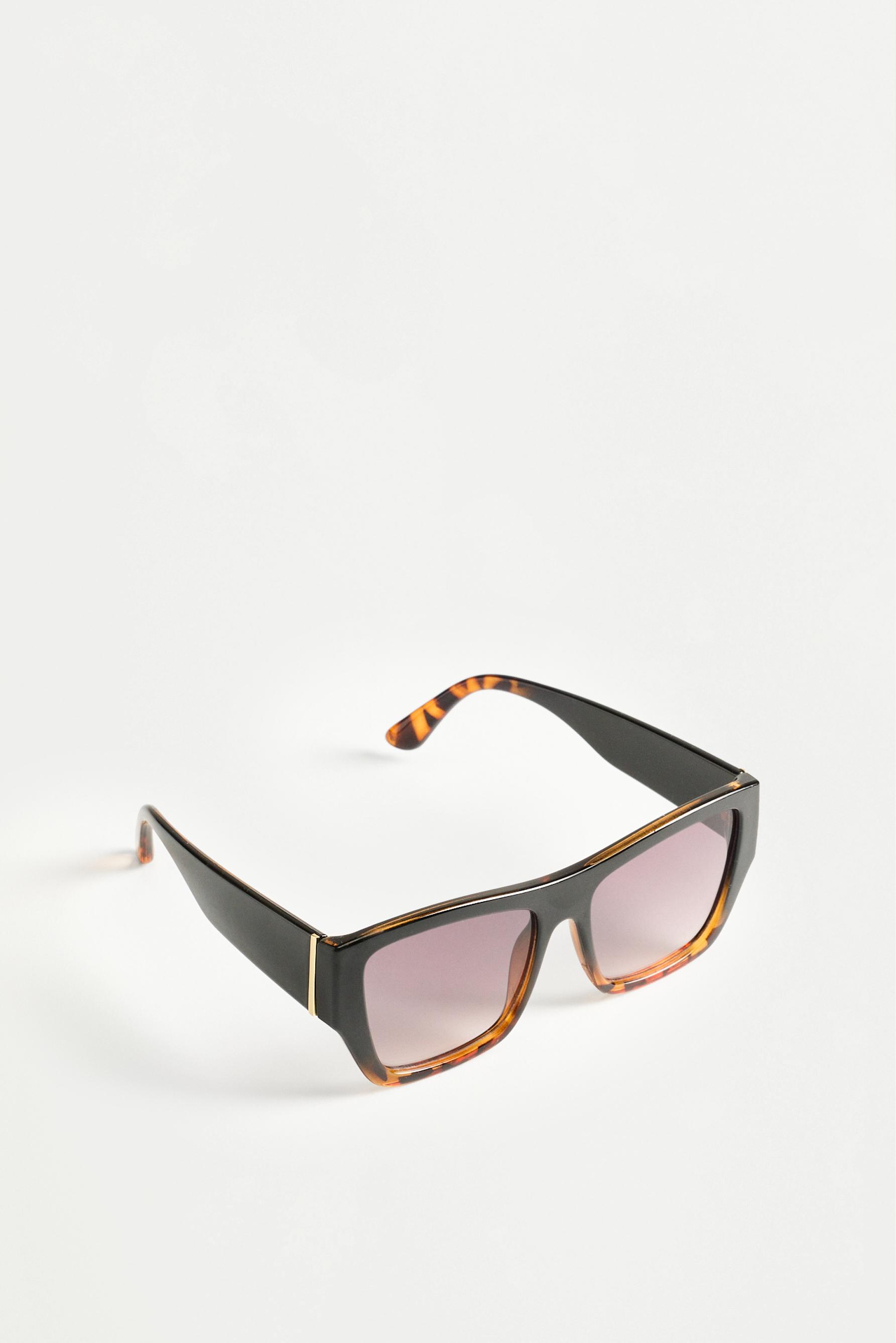 Oversized mixed-frame glasses — VARIOUS