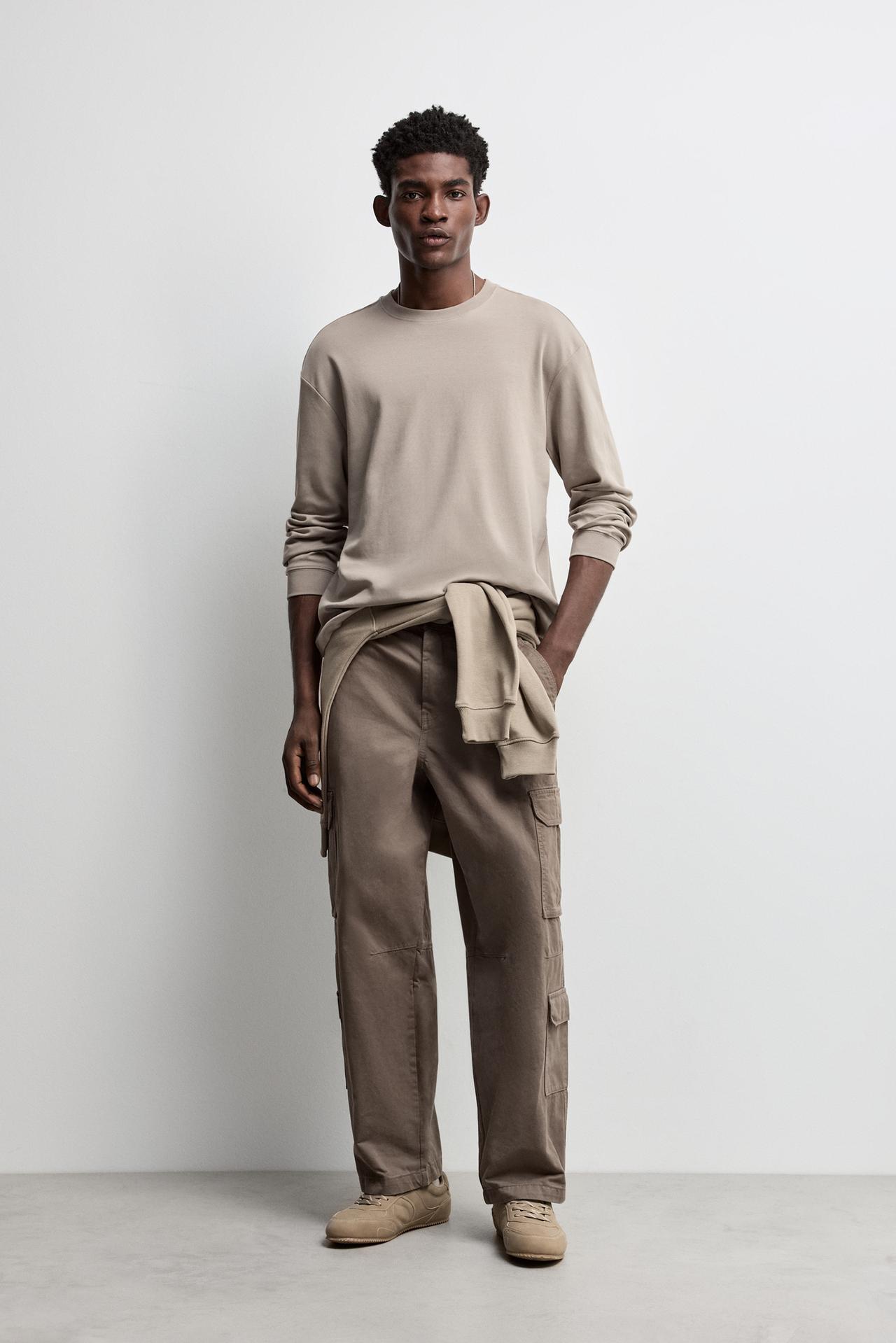 Baggy cargo trousers — TAUPE BROWN