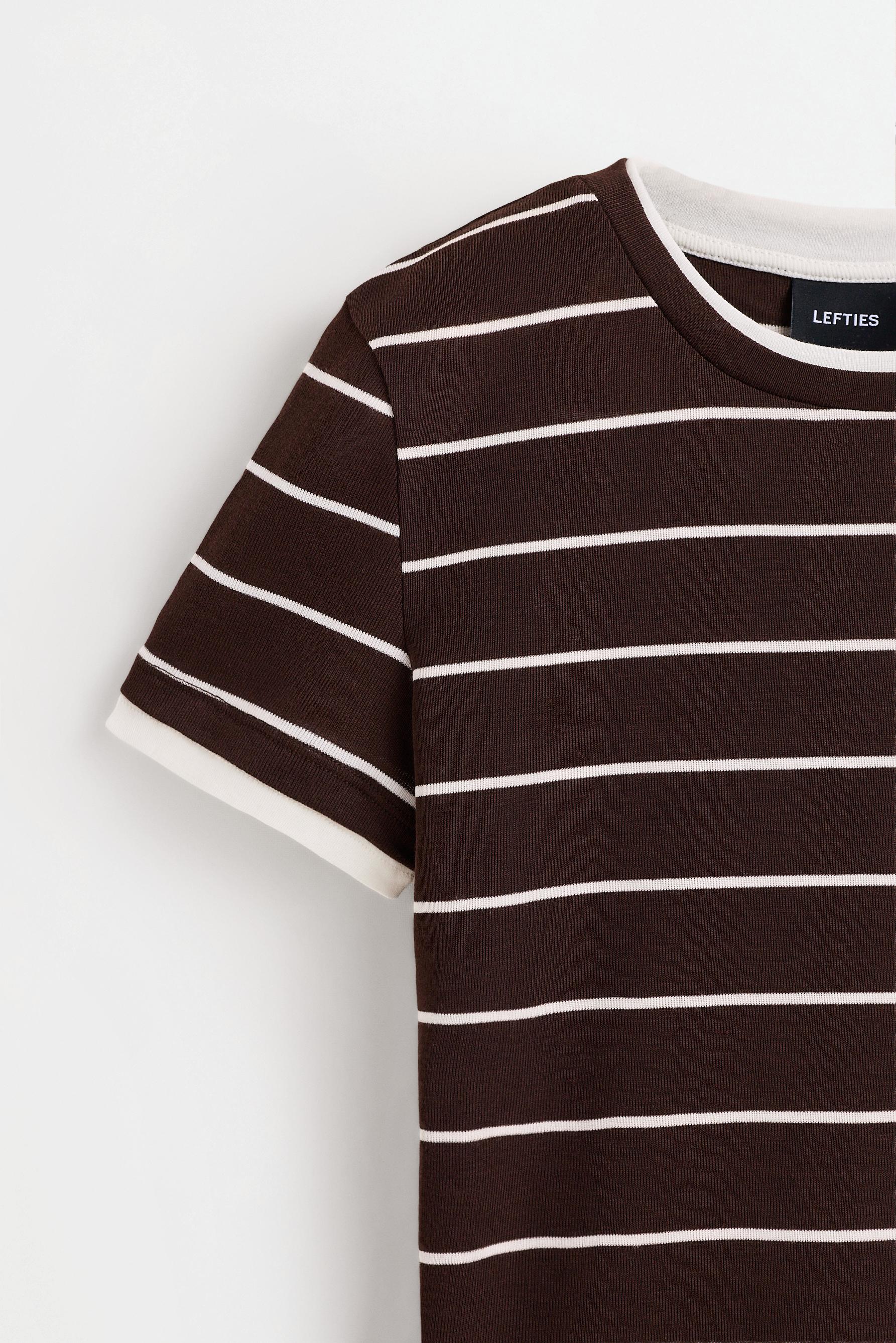 Striped T-shirt — CHOCOLATE