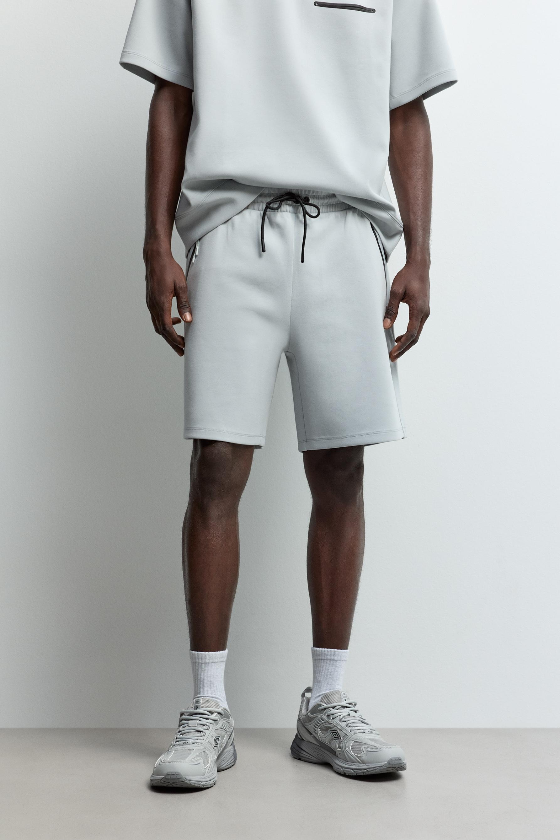 Basic interlock Bermuda shorts — HIELO