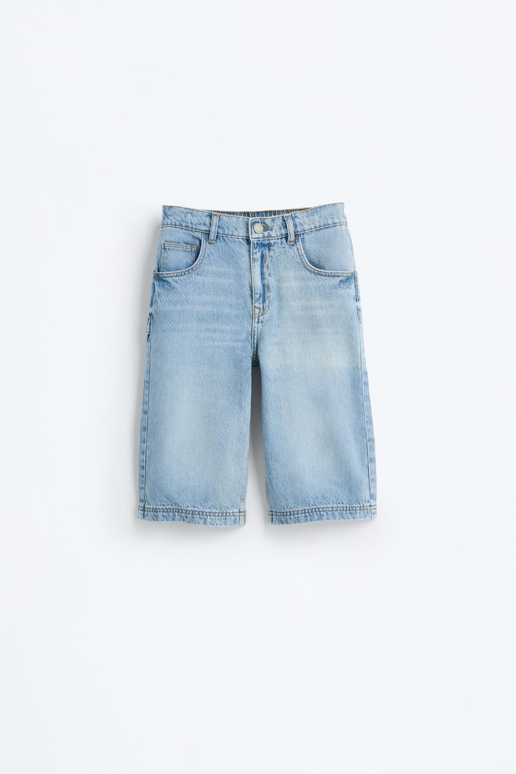 Bermuda denim wide leg