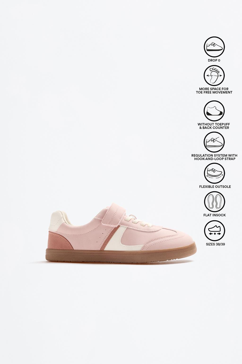 Sneakers comfort barefoot dettagli