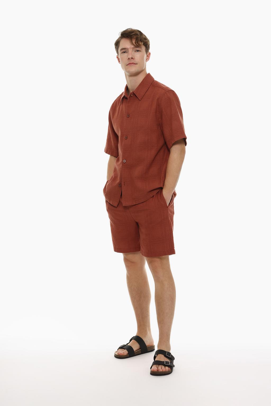 Jacquard Bermuda shorts