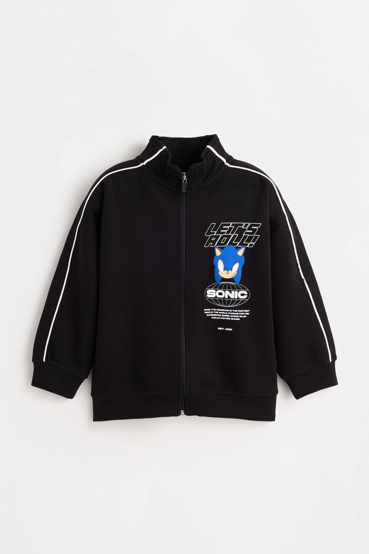 Sonic™ | SEGA zip sweatshirt — BLACK