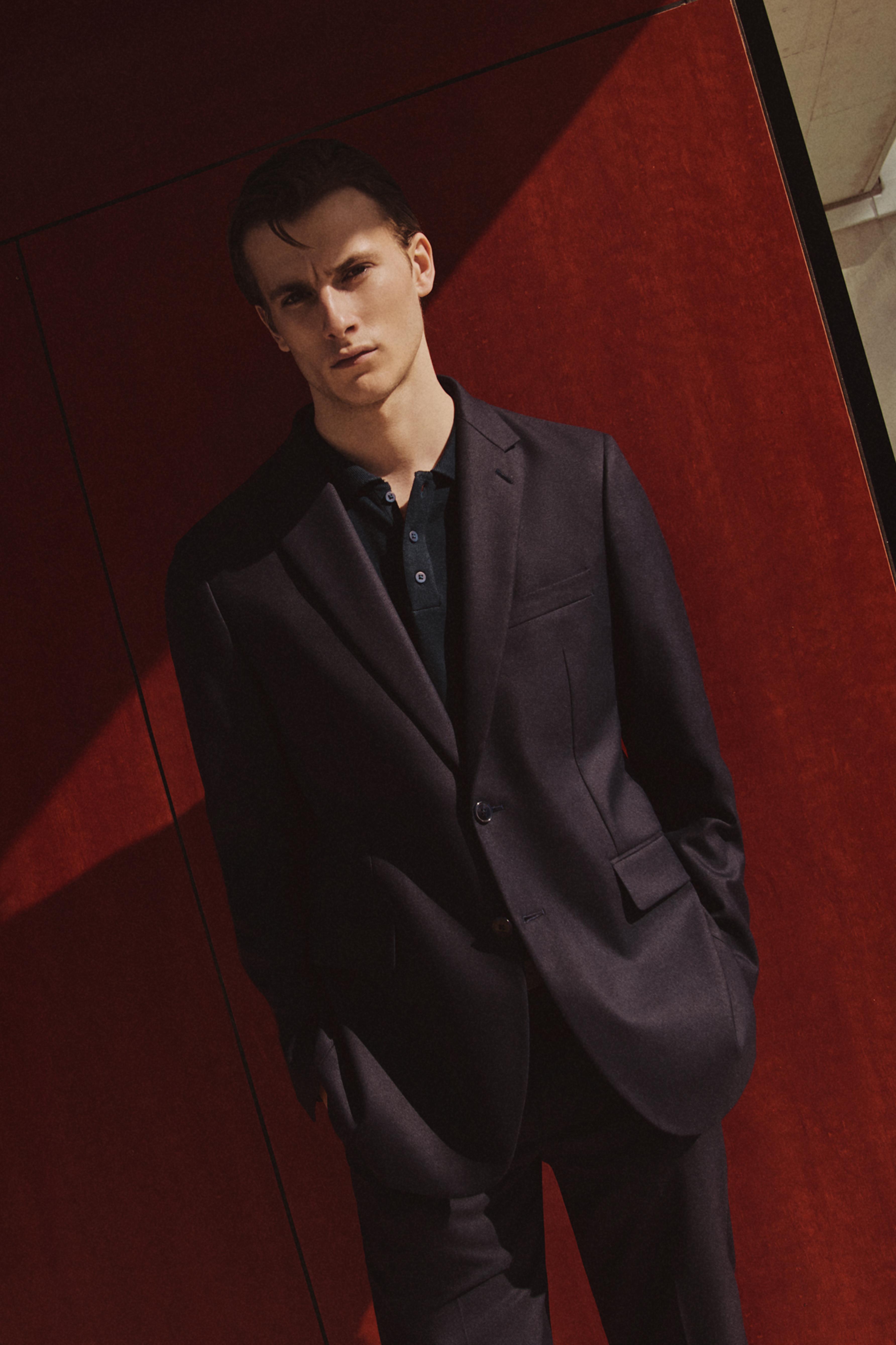 100% linen suit blazer — NAVY