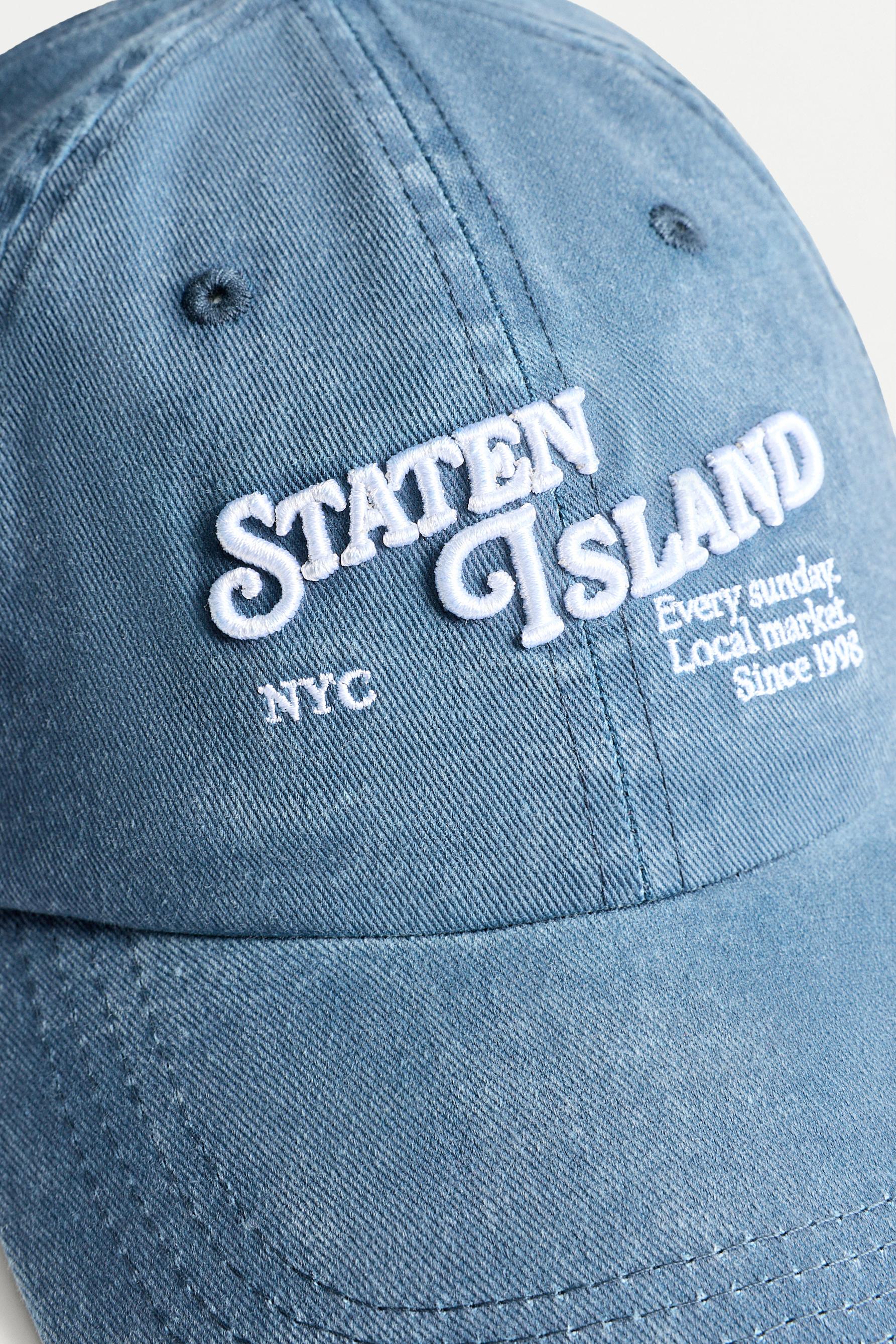 Embroidered denim cap — MARL