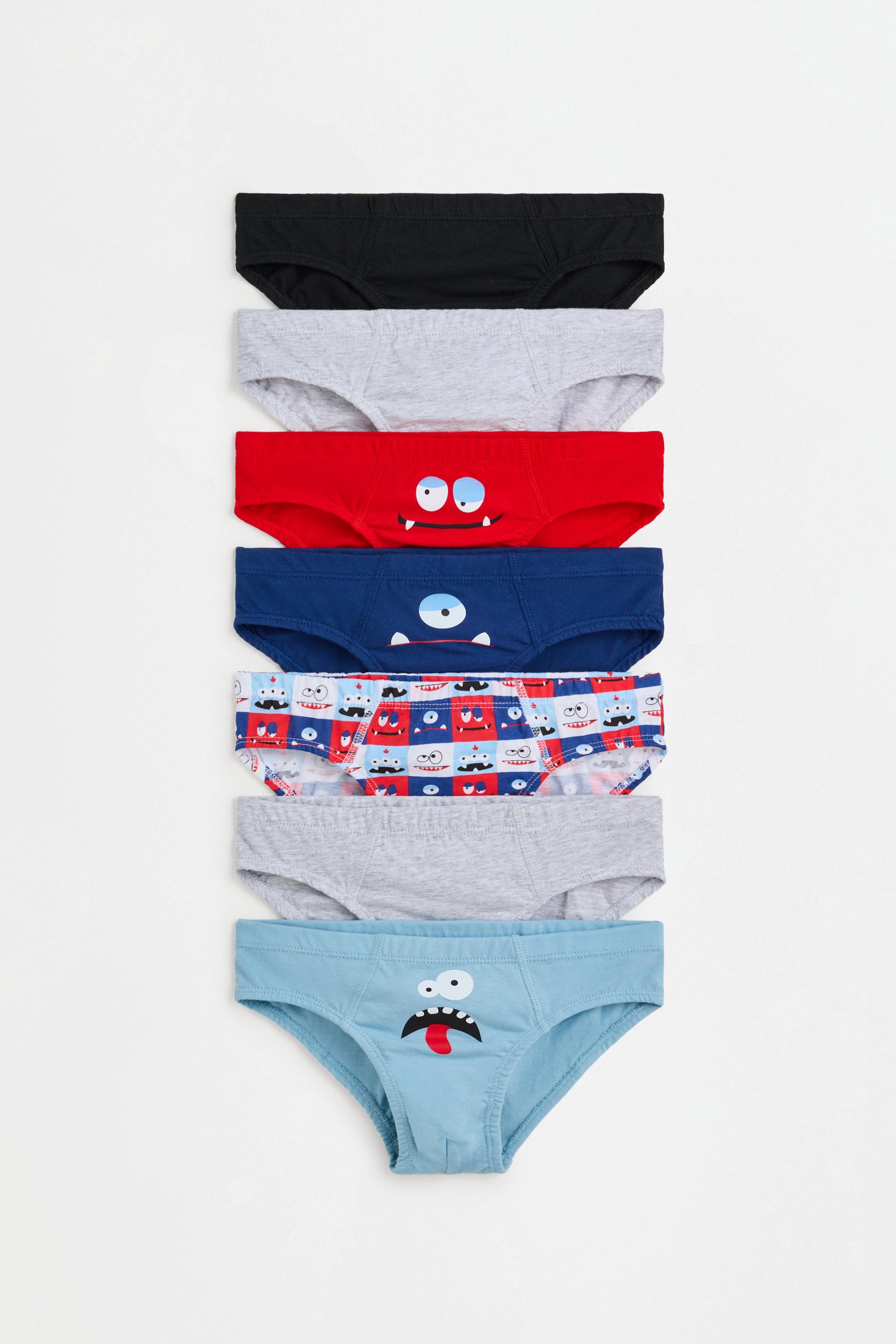 7-Pack Monster Briefs — RED TONES