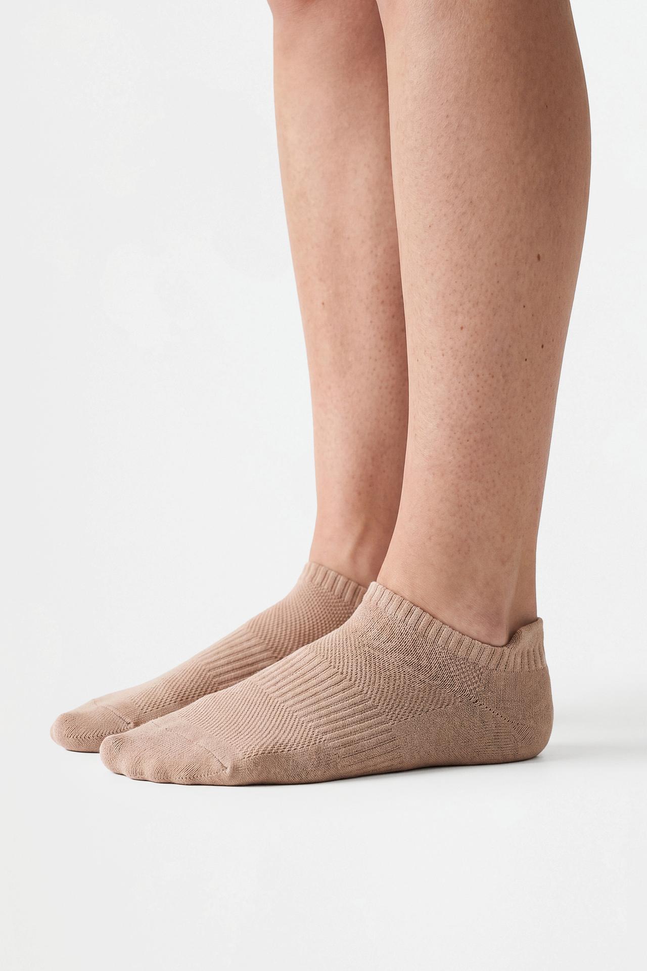 Sports ankle socks (5-pack) — CHOCOLATE