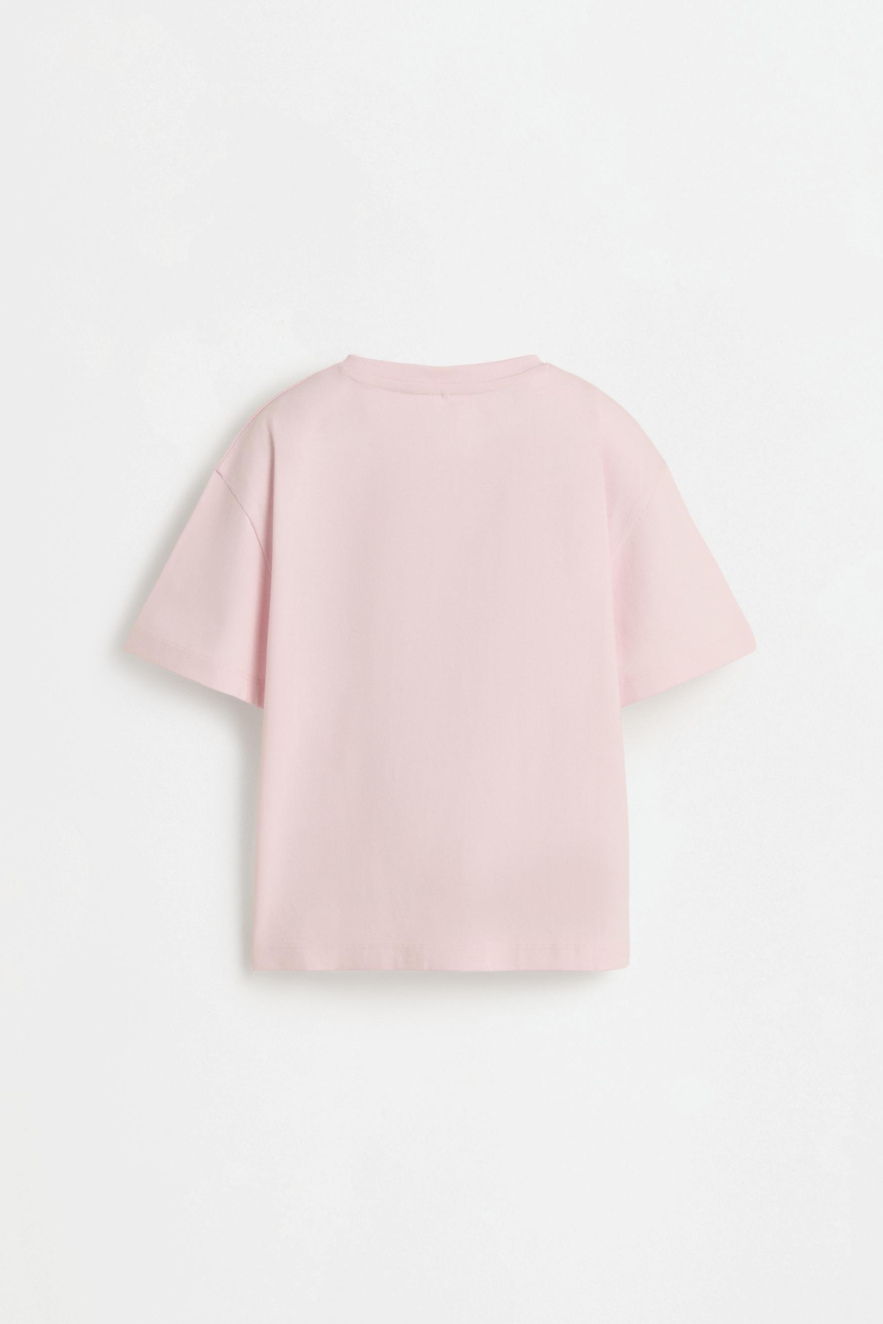 Printed photograph T-shirt — PASTEL PINK