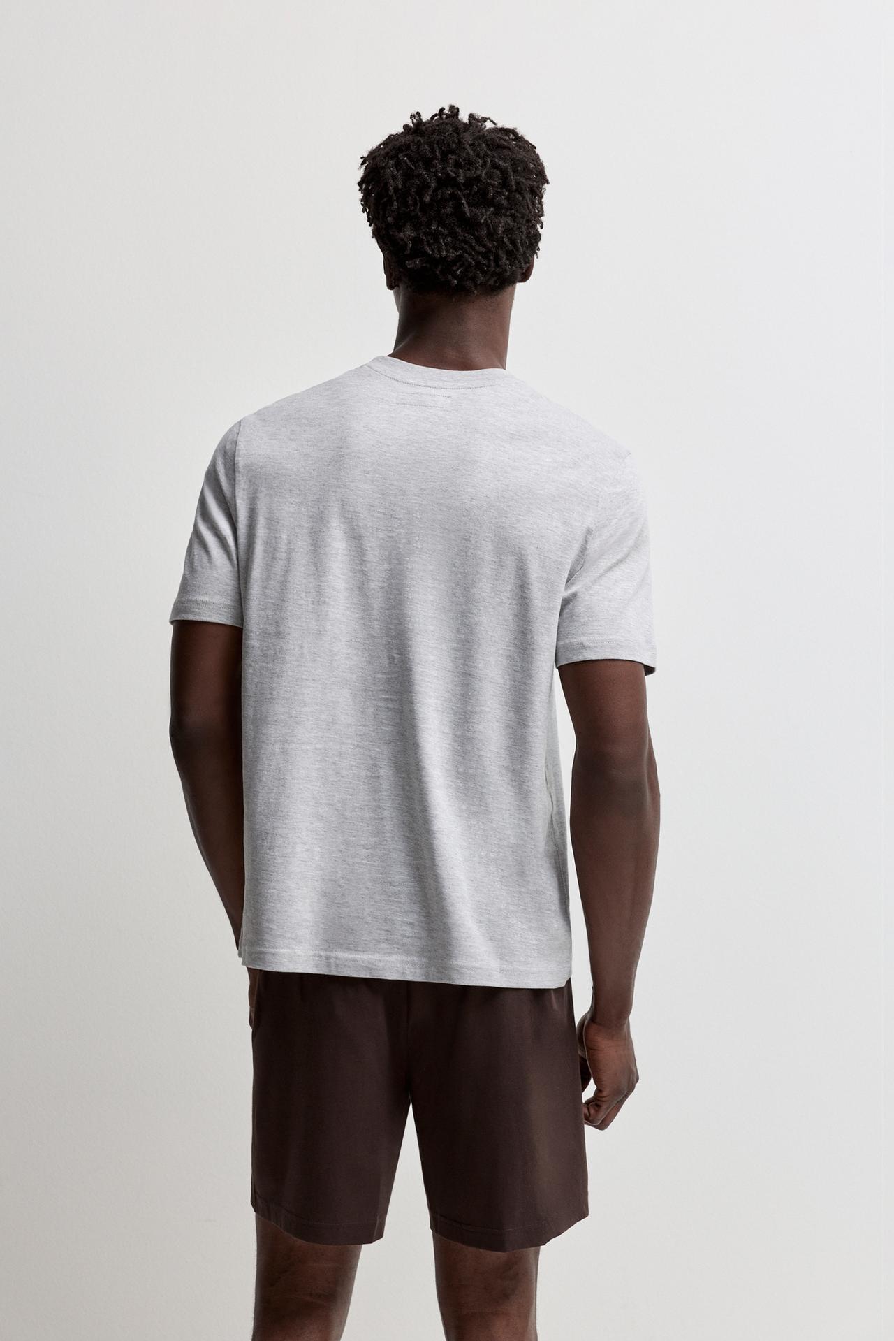 Short printed pyjamas — GREY MARL