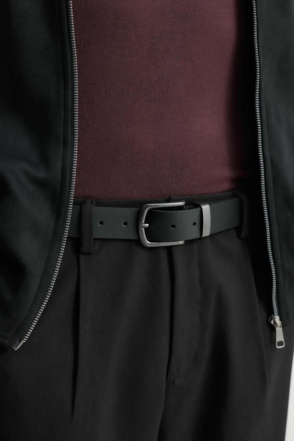 Leather effect belt