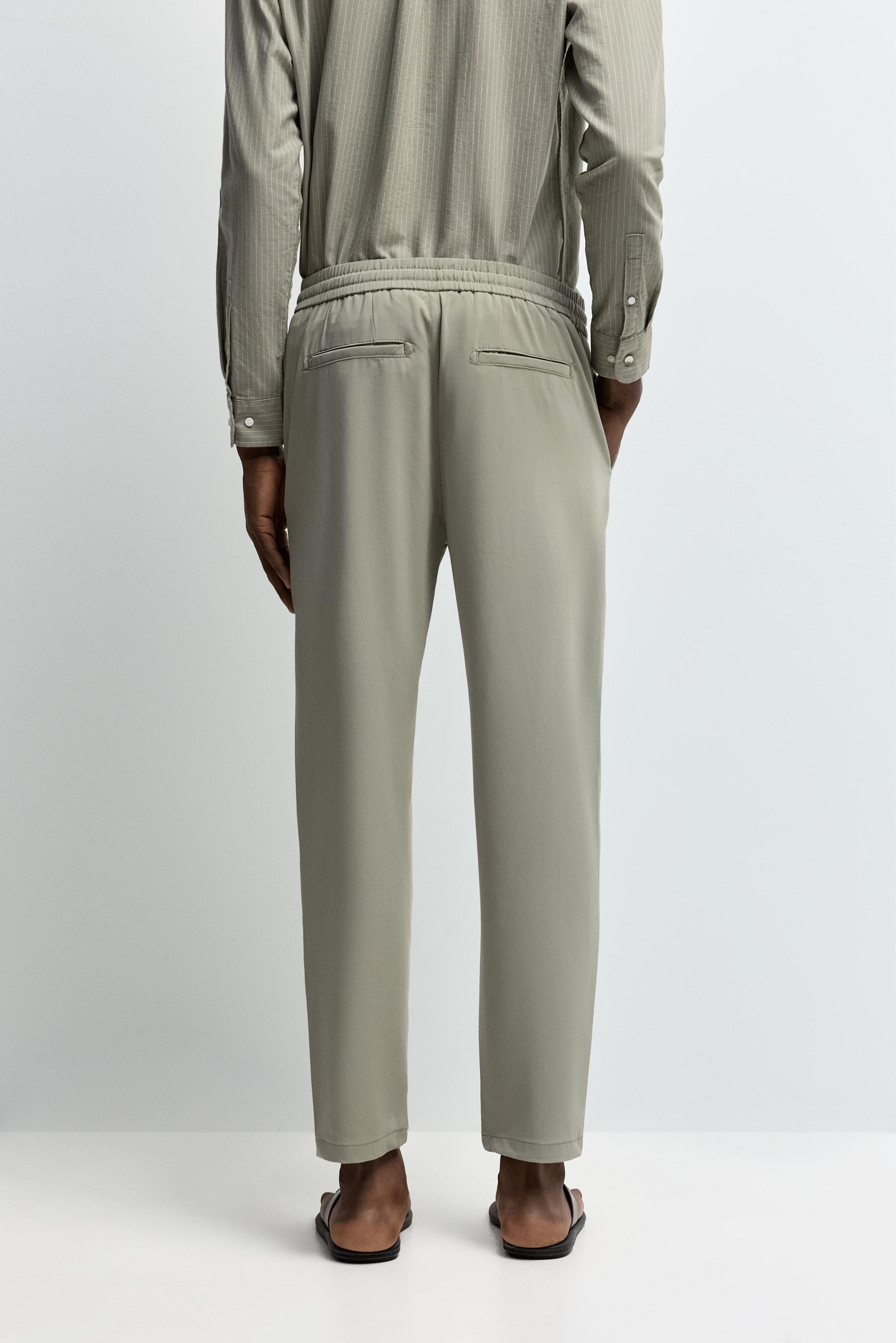 Tailored jogger trousers — KHAKI