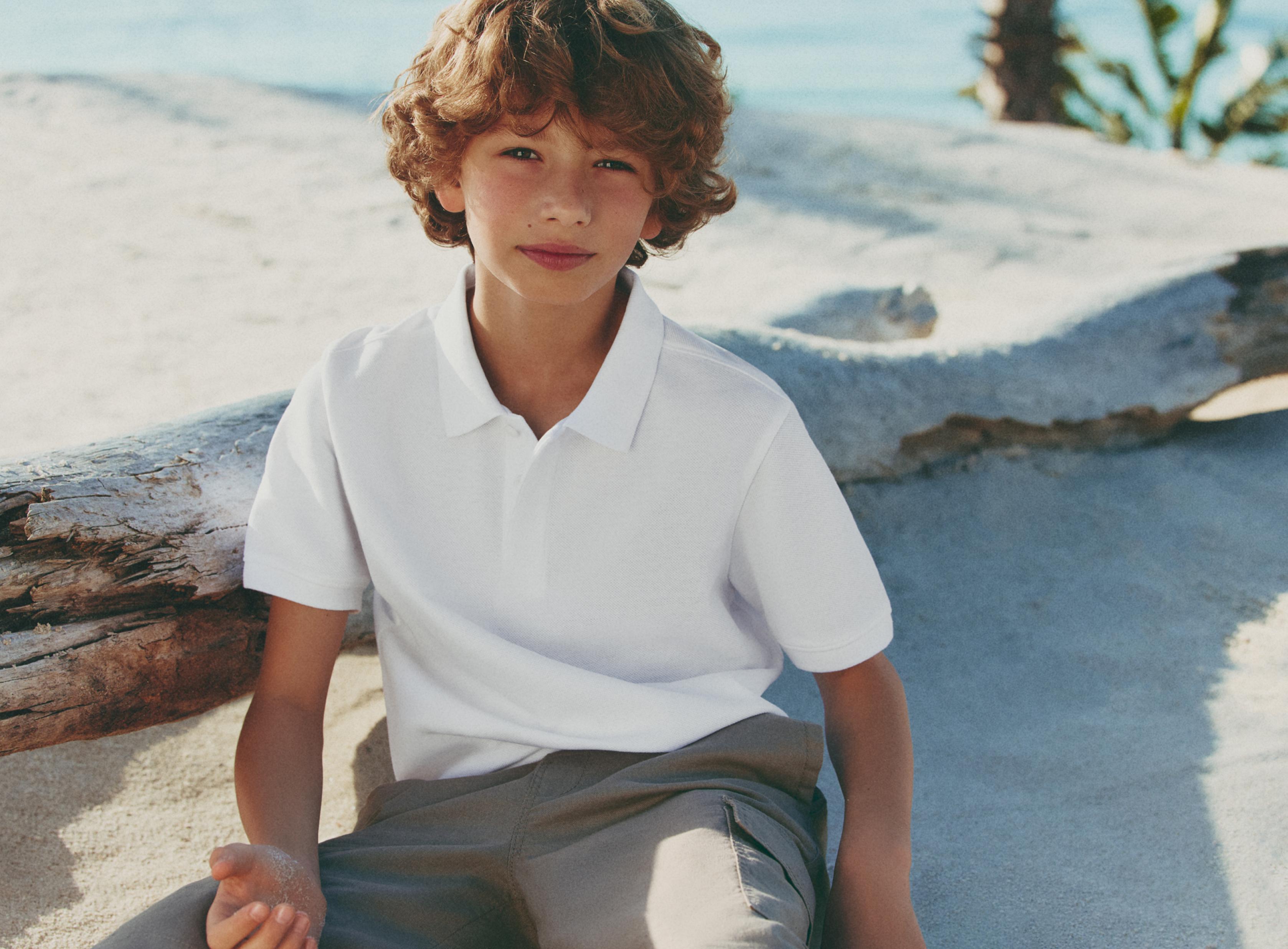 Basic polo shirt — WHITE