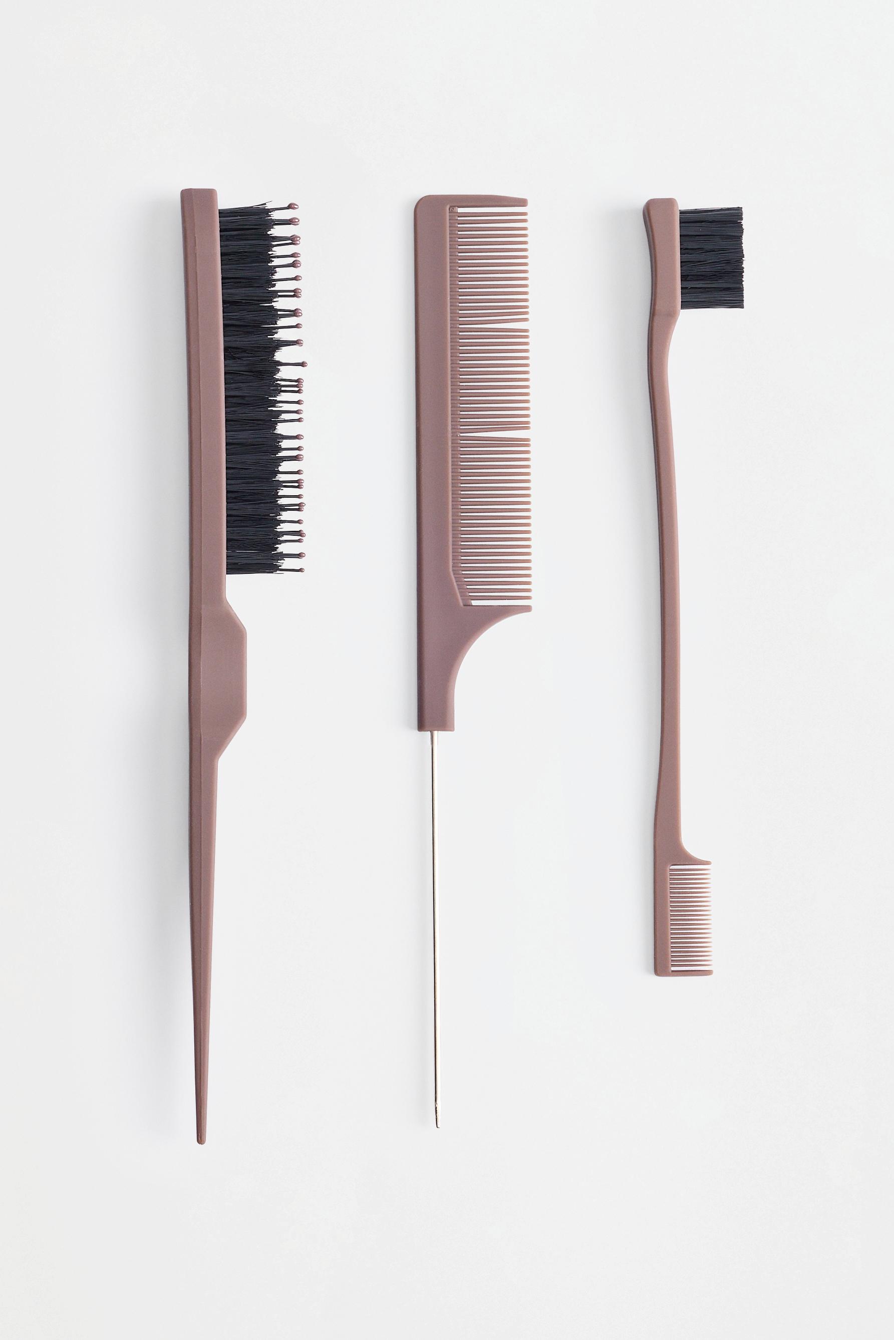 3-piece clean look brush set — MINK