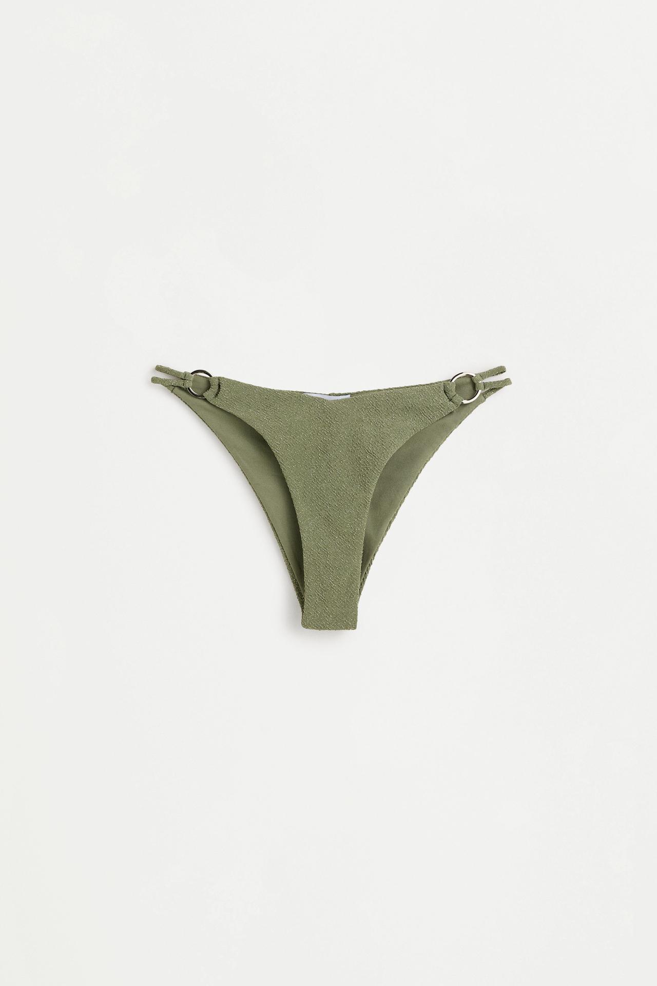 Shimmery bikini briefs — MEDIUM GREEN