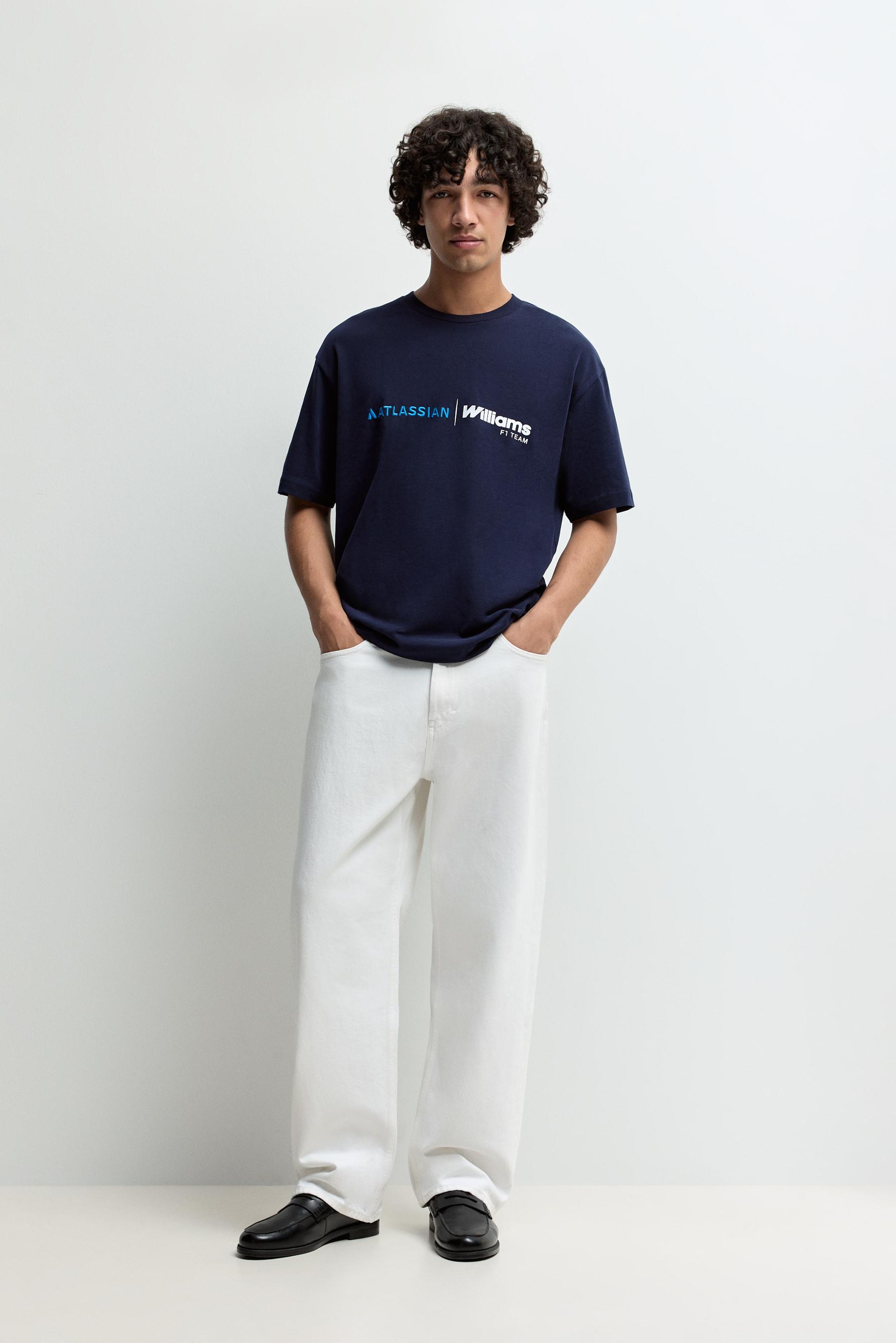 Embroidered ©2026 Williams T-shirt — NAVY