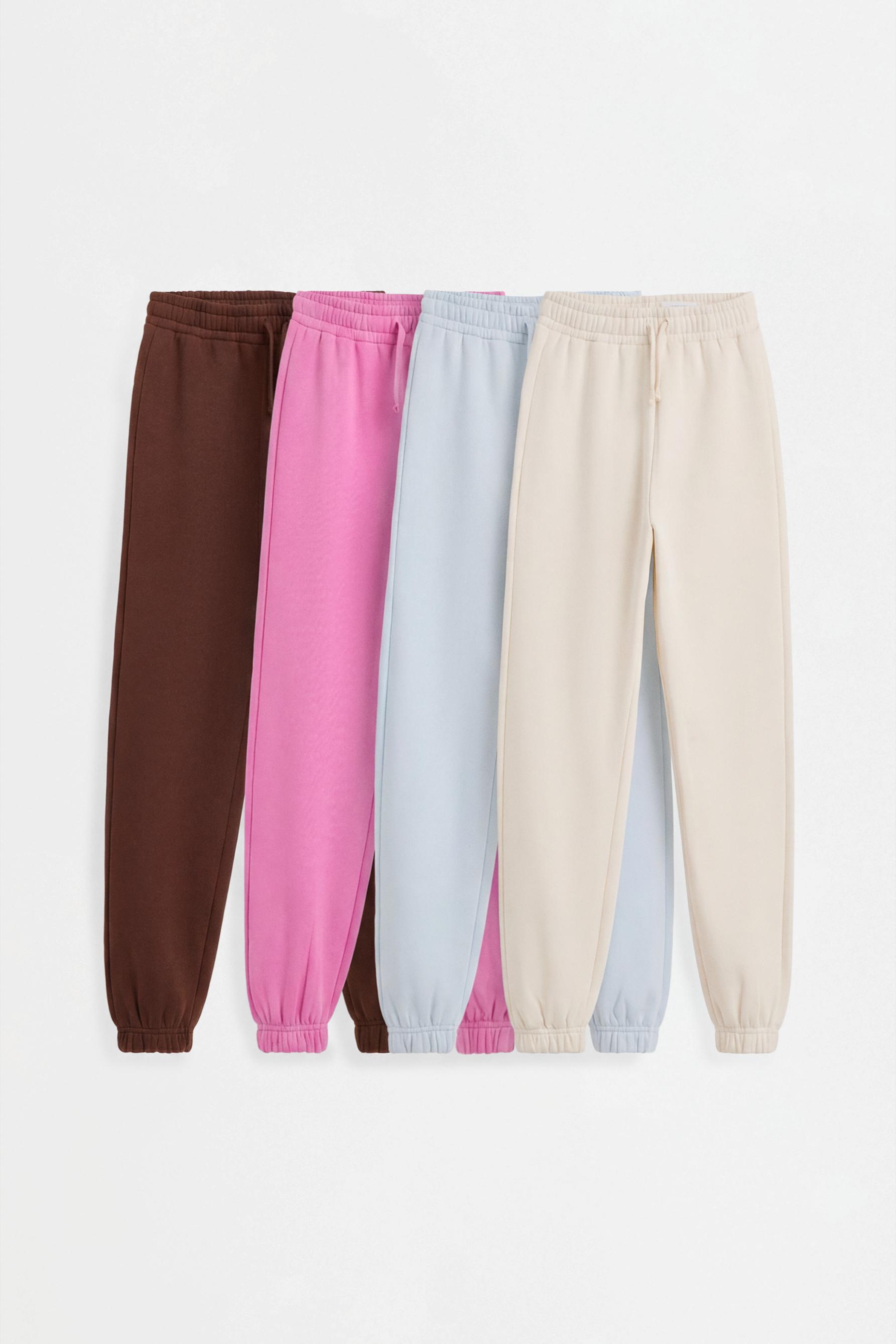 Cotton regular joggers — STRAWBERRY