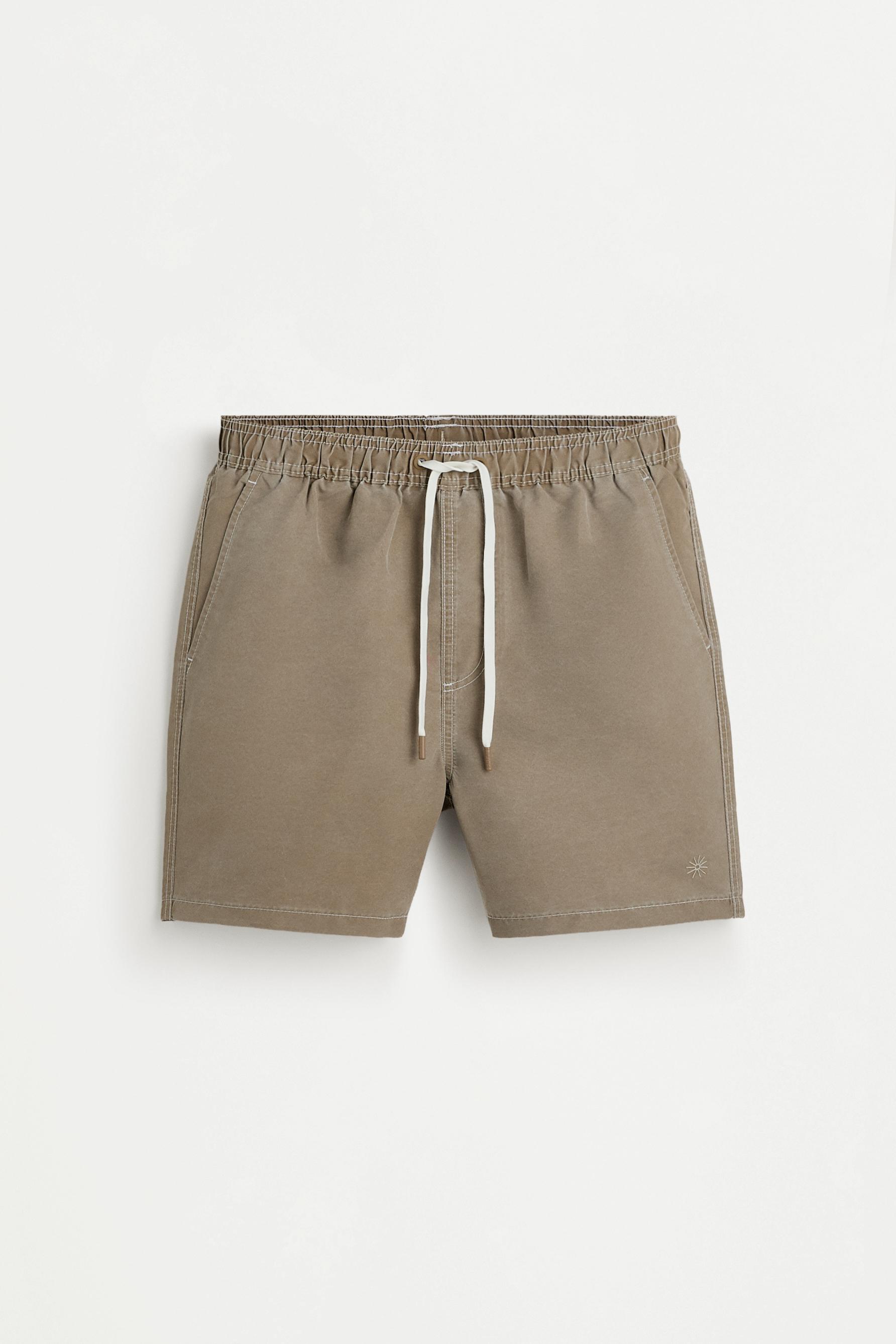 Faded-effect regular swimsuit — MINK