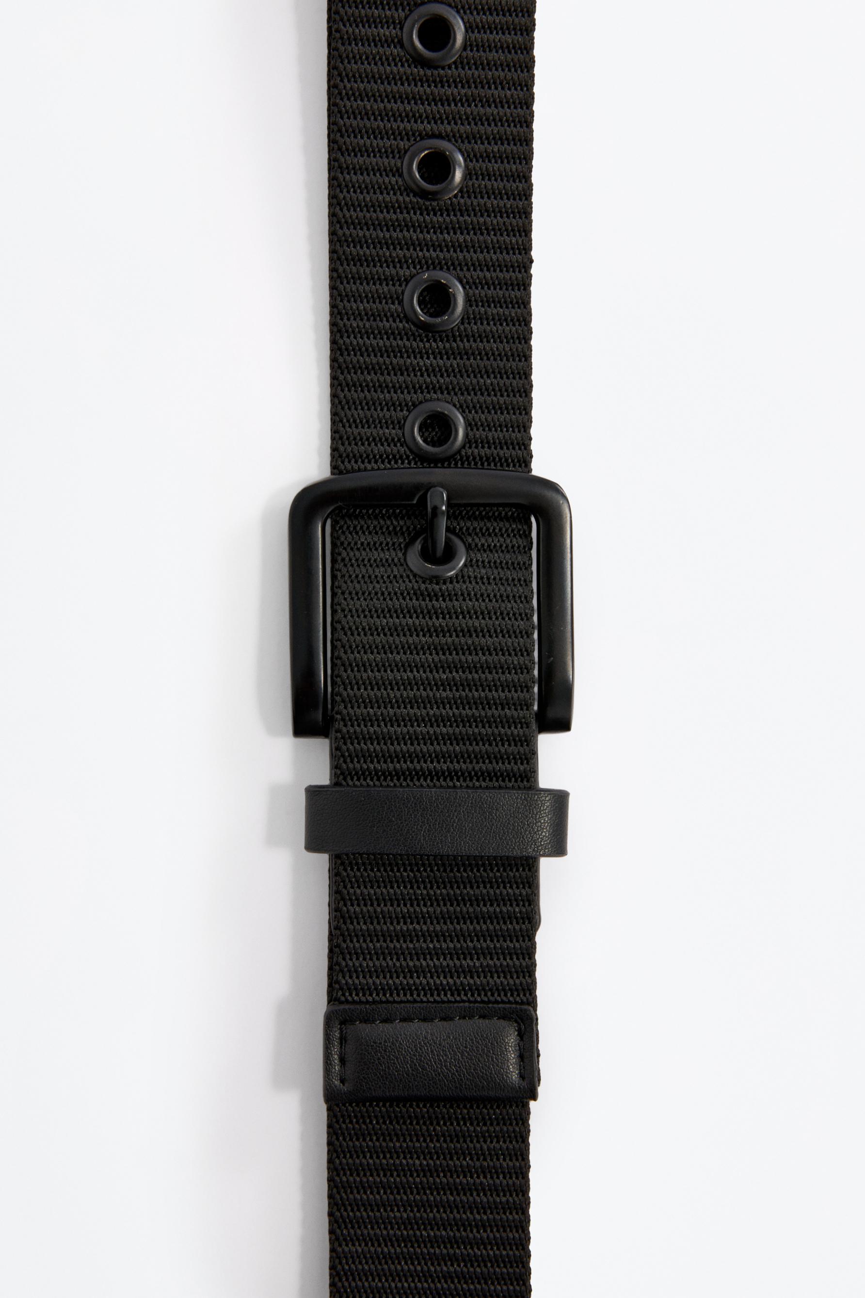 Textured belt — BLACK
