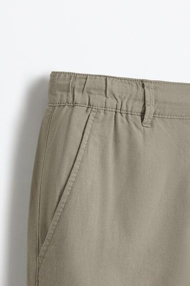 Cotton - linen smart trousers — KHAKI 7