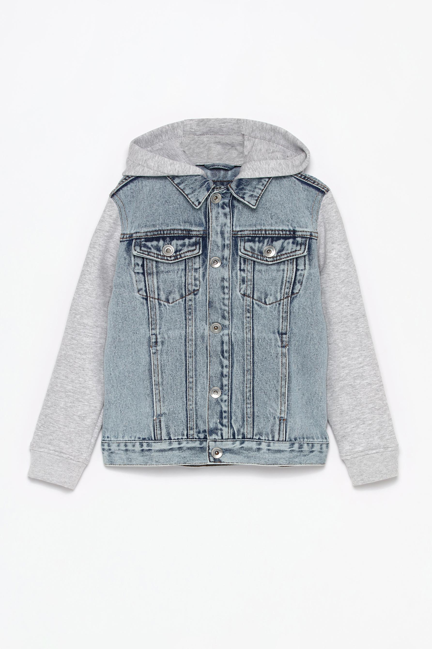 Hooded orders denim jacket mens h&m