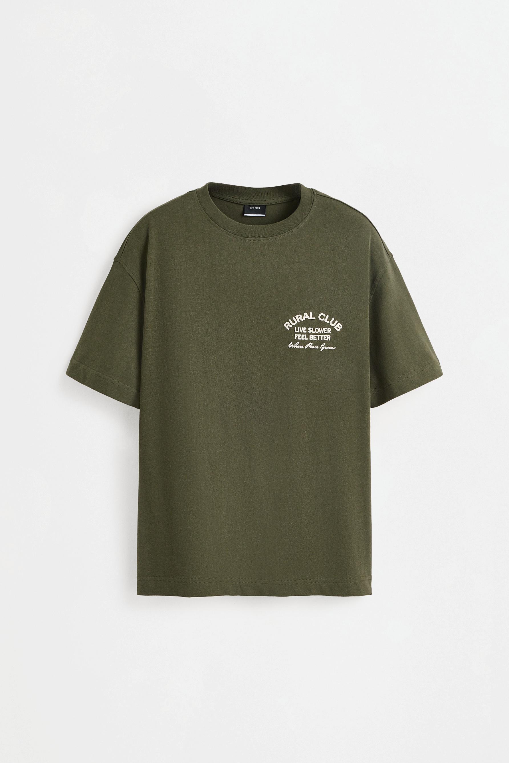 Printed T-shirt — MEDIUM GREEN