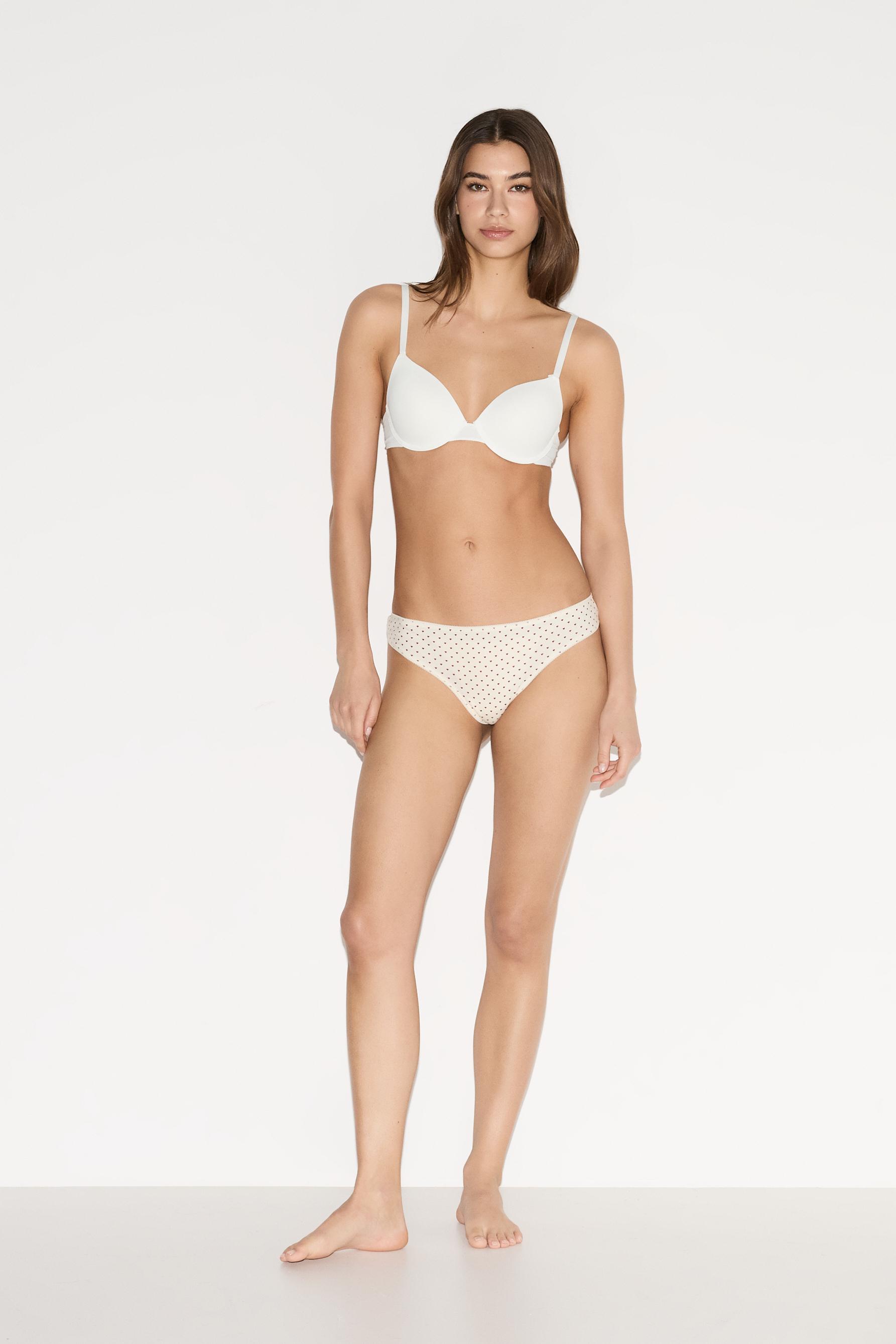 100% cotton thongs (3-Pack) — VARIOUS