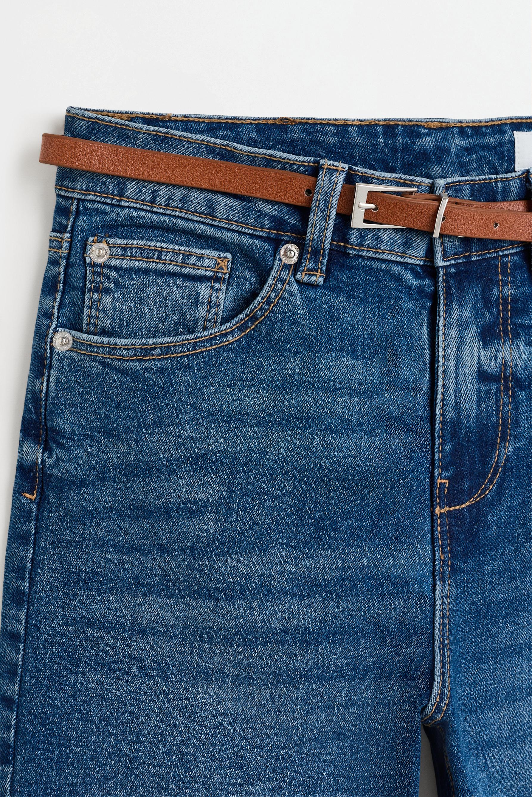 Mini bell bottom jeans — PALE INDIGO