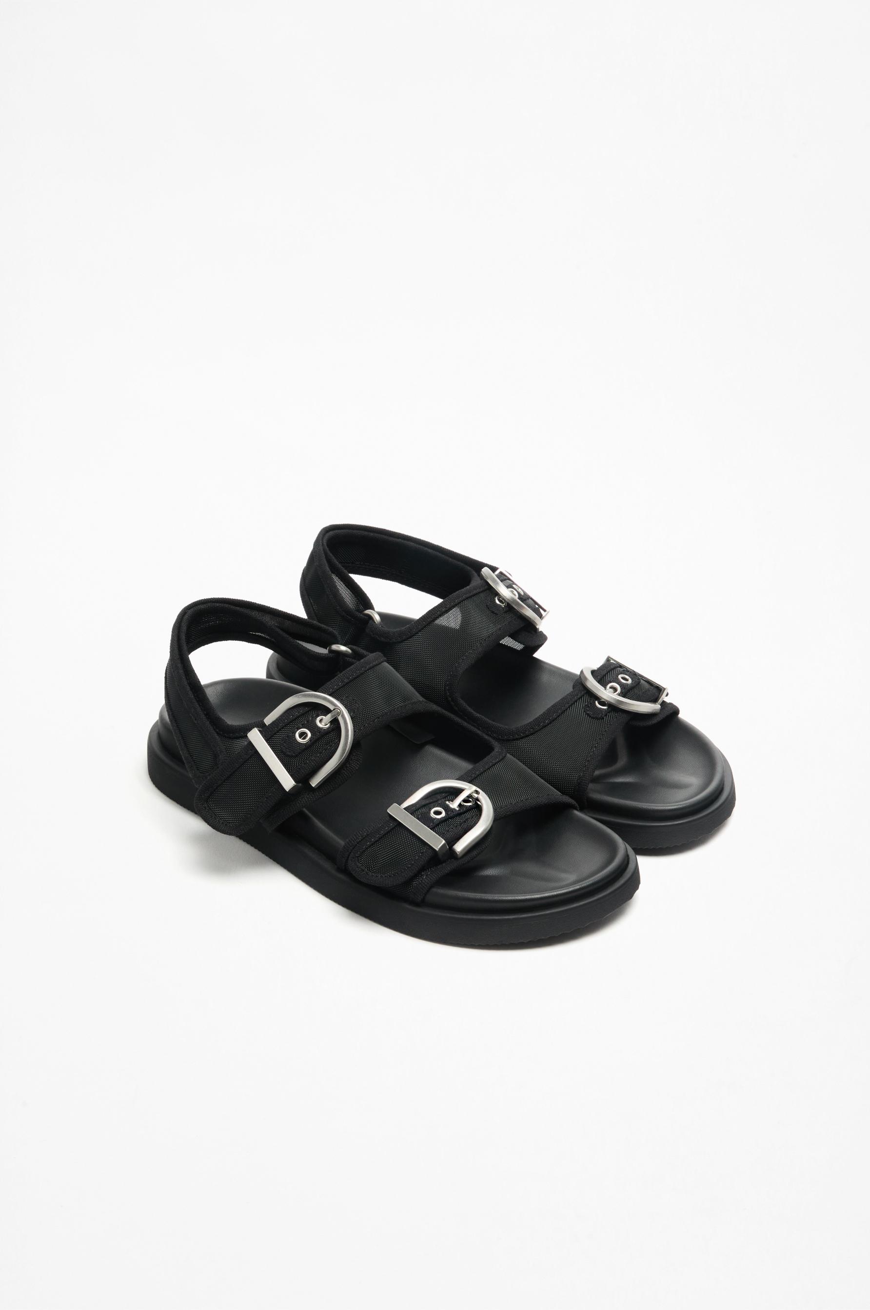 Flat sandals with double buckle SHOES Woman Lefties JORDANIA