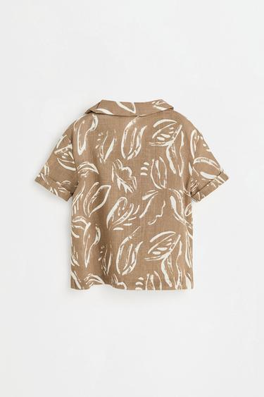Printed rustic shirt — MINK 2