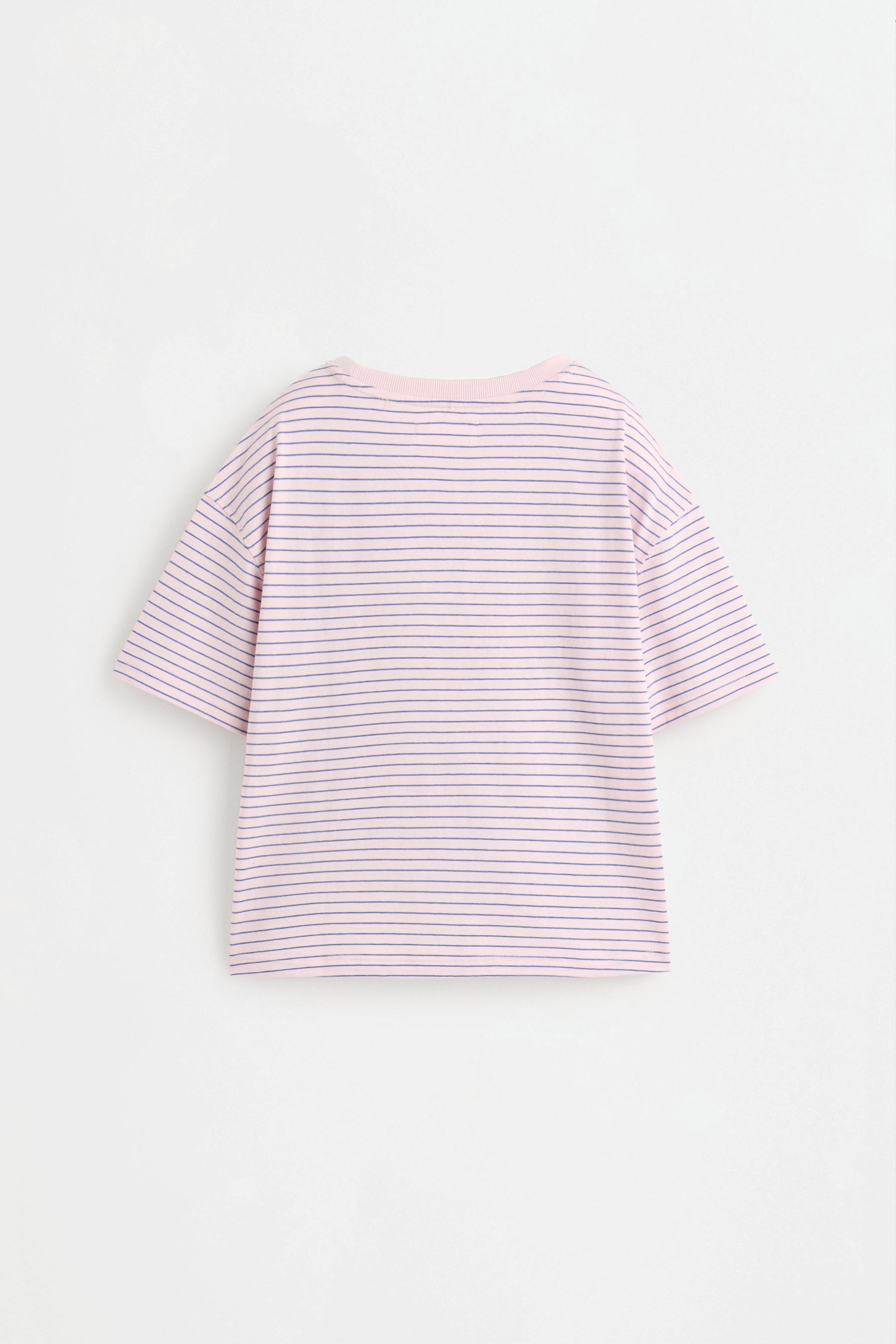 Striped T-shirt — PASTEL PINK